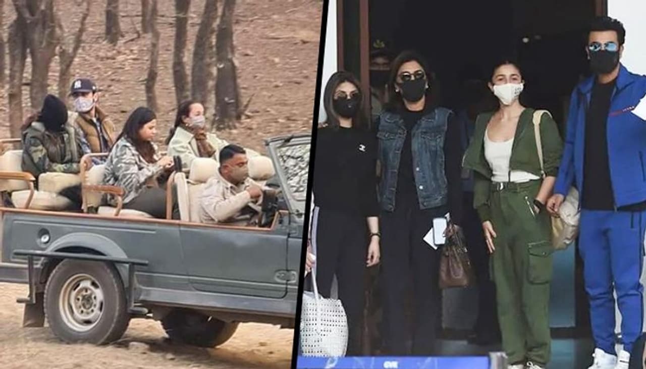 <p style="text align: justify;">A few days back, Ranbir Kapoor, Alia Bhatt was spotted at the Mumbai Private Airport along with Neetu Kapoor and Ranbir's sister Riddhima Kapoor Sahni and her family as they were leaving for Jaipur to celebrate New Years in peace.</p><p style="text align: justify;"><br /> </p> <p style="text align: justify;">A few days back, Ranbir Kapoor, Alia Bhatt was spotted at the Mumbai Private Airport along with Neetu Kapoor and Ranbir's sister Riddhima Kapoor Sahni and her family as they were leaving for Jaipur to celebrate New Years in peace.</p><p style="text align: justify;"><br /> </p>