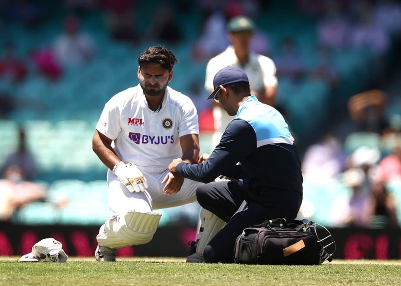 <p>Indian wicketkeeper batsman, Rishabh Pant, injured his left elbow on Day 3 of the third Test against Australia, at the Sydney Cricket Ground (SCG) on Saturday. He could manage 36 runs in the first innings, before being dismissed by Josh Hazlewood.</p>
