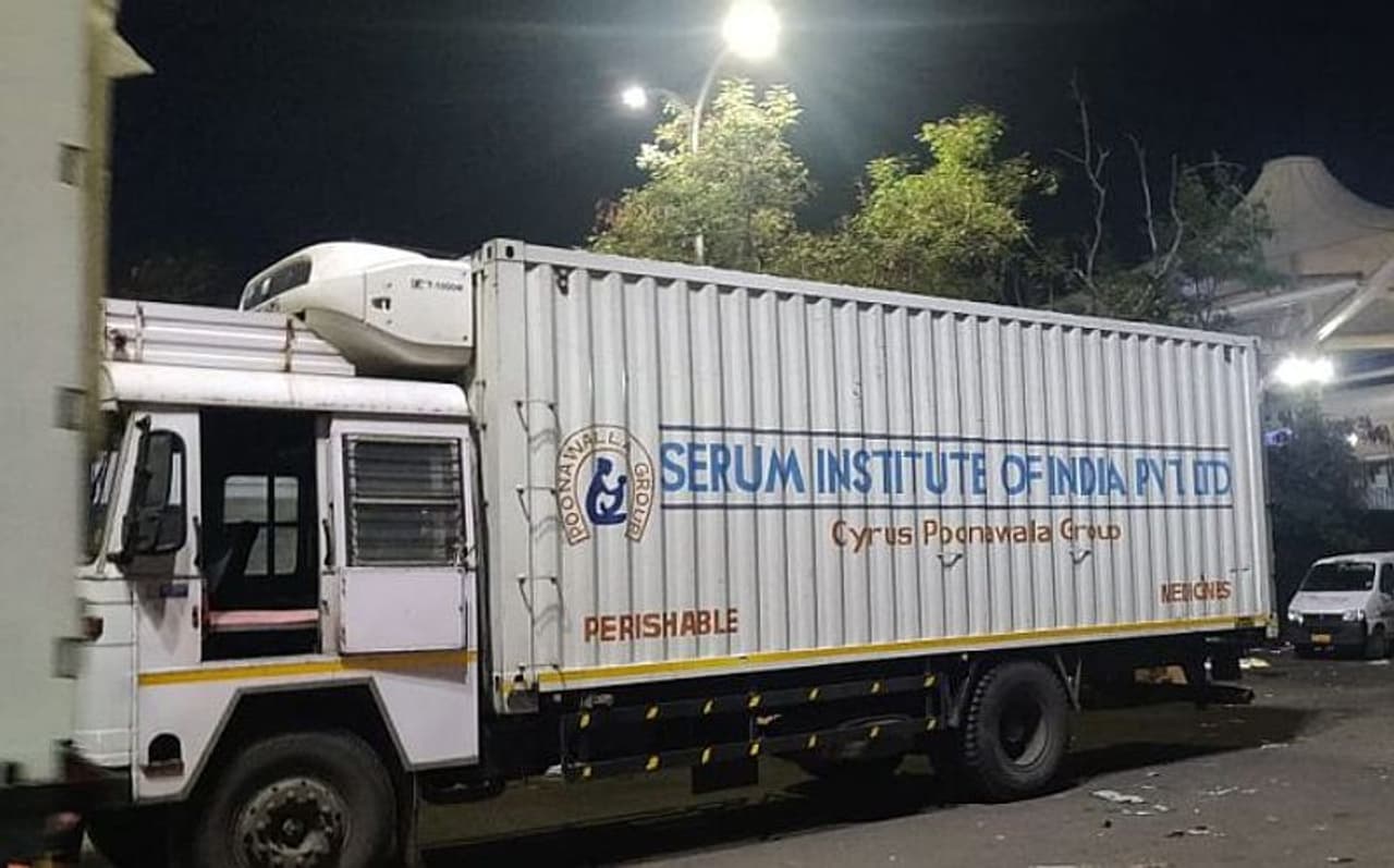 <p>The vaccines were transported in three temperature controlled trucks, which left the Serum Institute shortly before 5 am after a prayer ceremony at the Manjari facility.<br /> </p><p>Media reports said that the Coronavirus vaccines were moved in 478 boxes, each of which weighs around 32kg.</p> <p>The vaccines were transported in three temperature controlled trucks, which left the Serum Institute shortly before 5 am after a prayer ceremony at the Manjari facility.<br /> </p><p>Media reports said that the Coronavirus vaccines were moved in 478 boxes, each of which weighs around 32kg.</p>