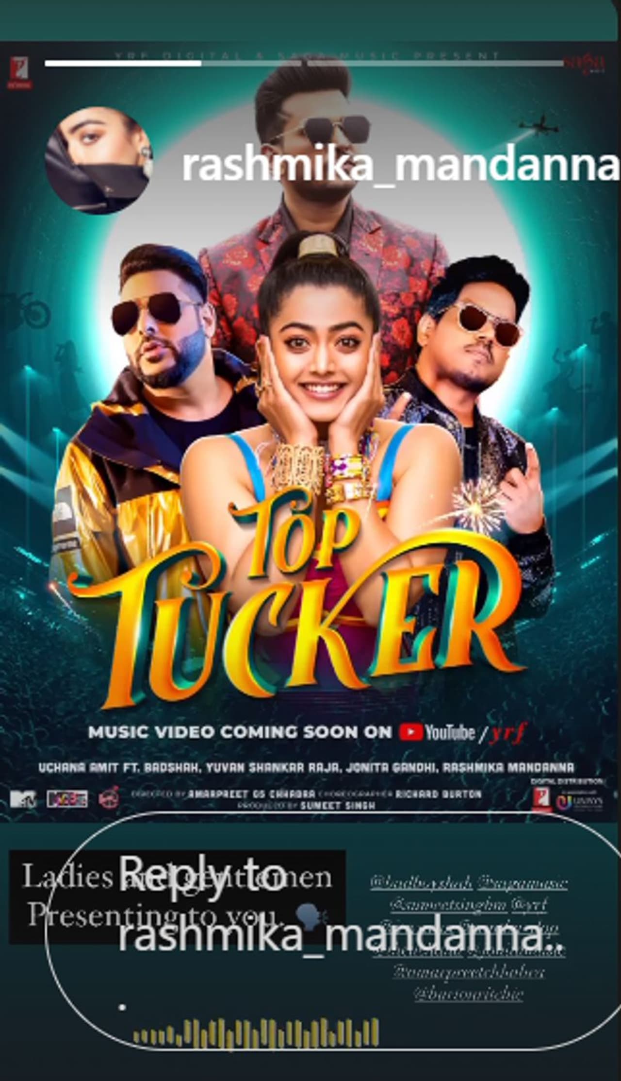 <p>ಕಿರಿಕ್ ಚೆಲುವೆ ರಶ್ಮಿಕಾ ಮಂದಣ್ಣ ಮೊದಲಬಾರಿ ಬಾಲಿವುಡ್ ವಿಡಿಯೋ ಸಾಂಗ್‌ನಲ್ಲಿ ಕಾಣಿಸಿಕೊಳ್ಳುತ್ತಿದ್ದಾರೆ.</p>