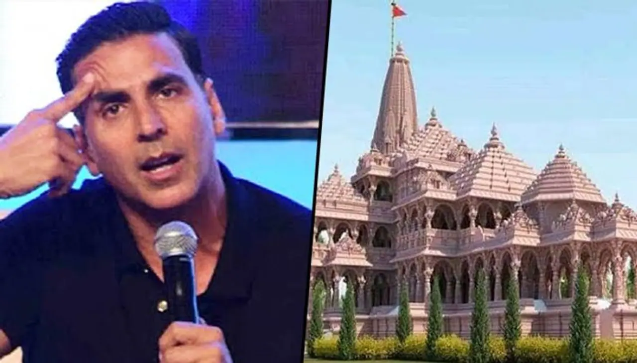 <p>Akshay Kumar is very active on social media and boldly raises his voice over certain issues. Recently the actor shared a video on his social media where he is urging people to lend a contributing hand to the construction of the Ram Mandir.&nbsp;</p><p><br />&nbsp;</p>