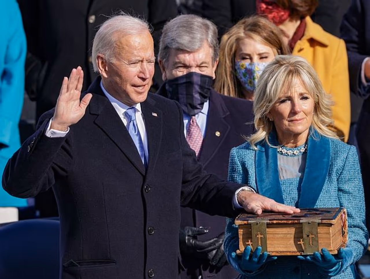 <p><em>Joe Biden is sworn in as U.S. President during his inauguration on the West Front of the U.S. Capitol on January 20, 2021, in Washington, DC. Photo by Alex Wong/Getty Images</em></p> <p><em>Joe Biden is sworn in as U.S. President during his inauguration on the West Front of the U.S. Capitol on January 20, 2021, in Washington, DC. Photo by Alex Wong/Getty Images</em></p>