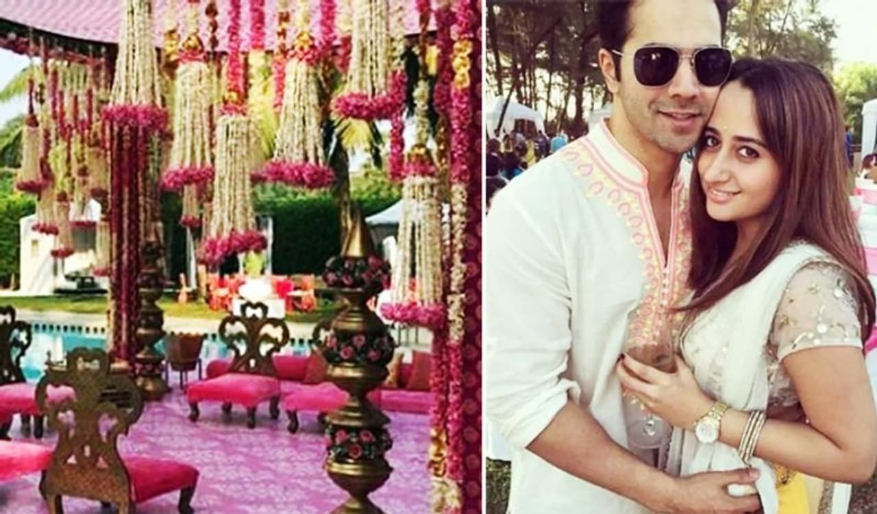 <p style="text align: justify;">Varun Dhawan and Natasha Dalal to get married on January 24 in an intimate wedding with close friends and family and we can not get over how beautiful and fairy like the set up and entire mandap looks like.</p><p> </p> <p style="text align: justify;">Varun Dhawan and Natasha Dalal to get married on January 24 in an intimate wedding with close friends and family and we can not get over how beautiful and fairy like the set up and entire mandap looks like.</p><p> </p>