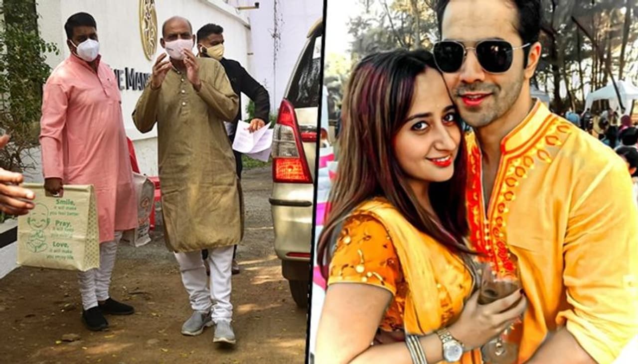 <p style="text align: justify;">The wedding festivities for Varun Dhawan and Natasha Dalal's wedding began as the picture where the couple is looking adorable in yellow from their Haldi ceremony is surfacing everywhere.&nbsp;</p><p>&nbsp;</p>
