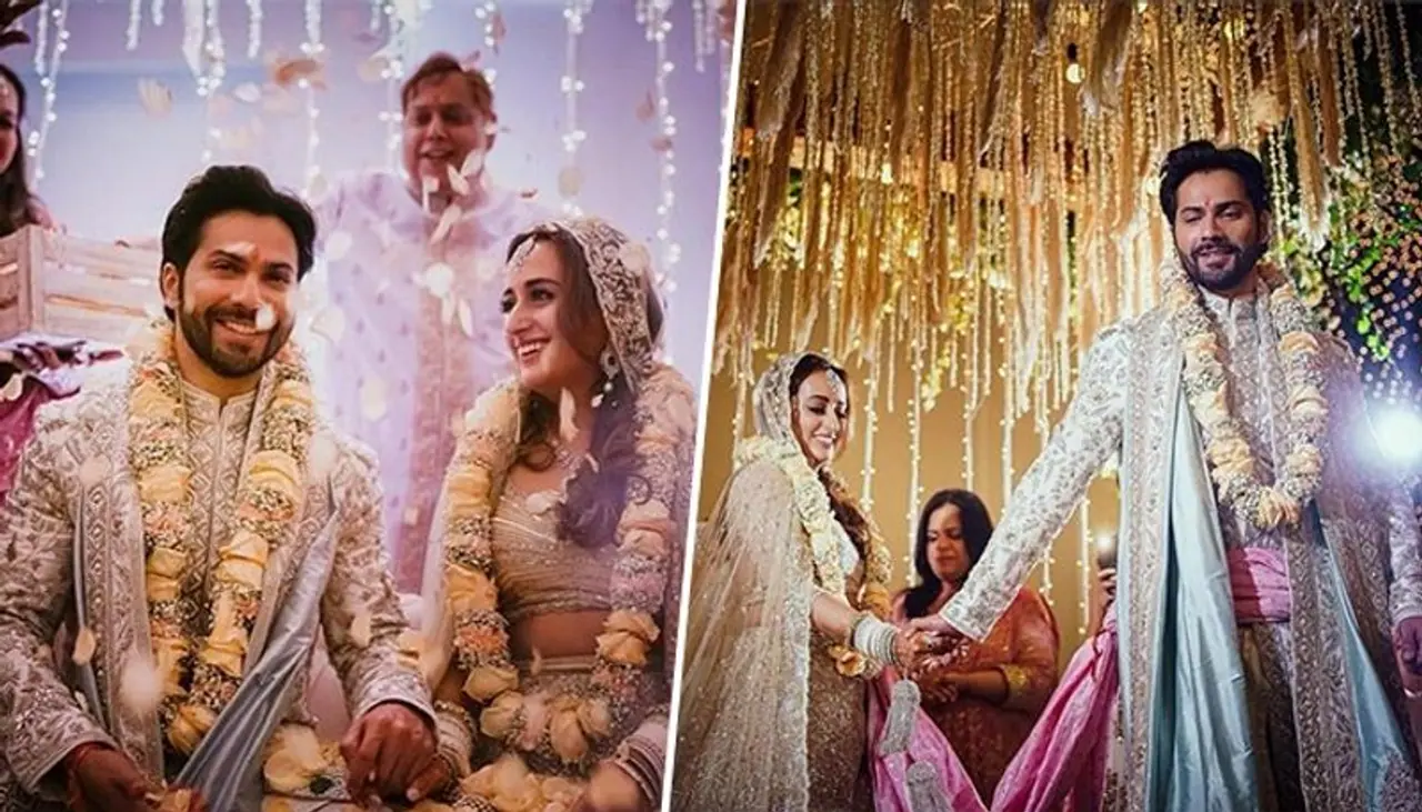 <p style="text align: justify;">The wedding and the other ceremonies happened at The Mansion House, Alibaug. Varun's family members and a few close friends could be seen including Karan Johar, Manish Malhotra.</p>