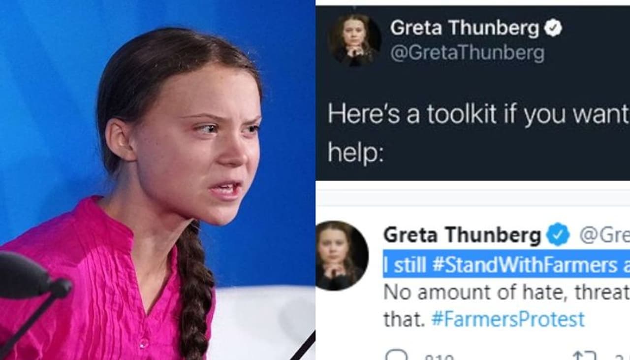 <p>ಗ್ರೇಟಾ ಥನ್ಬರ್ಗ್ ರೈತ ಪ್ರತಿಭಟನಾಕಾರರಿಗೆ ಟೂಲ್ ಕಿಟ್ ಪೋಸ್ಟ್ ಮಾಡಿ ಬಳಿಕ ಡಿಲೀಟ್ ಮಾಡಿದ್ದಾರೆ. ರೈತರ ಹೆಸರಿನಲ್ಲಿ ಭಾರತವನ್ನು ಕೆಣಕಲು ಹಾಗೂ ಭಾರತ ವಿರೋಧಿ ಪಿತೂರಿಗೆ ಸಂಚು ರೂಪಿಸಿದ ಆರೋಪದ ಮೇಲೆ ದೆಹಲಿ ಪೊಲೀಸರು ಗ್ರೇಟಾ ಧನ್ಬರ್ಗ್ ವಿರುದ್ಧ ಕೇಸ್ ದಾಖಲಿಸಿದ್ದಾರೆ.</p> <p>ಗ್ರೇಟಾ ಥನ್ಬರ್ಗ್ ರೈತ ಪ್ರತಿಭಟನಾಕಾರರಿಗೆ ಟೂಲ್ ಕಿಟ್ ಪೋಸ್ಟ್ ಮಾಡಿ ಬಳಿಕ ಡಿಲೀಟ್ ಮಾಡಿದ್ದಾರೆ. ರೈತರ ಹೆಸರಿನಲ್ಲಿ ಭಾರತವನ್ನು ಕೆಣಕಲು ಹಾಗೂ ಭಾರತ ವಿರೋಧಿ ಪಿತೂರಿಗೆ ಸಂಚು ರೂಪಿಸಿದ ಆರೋಪದ ಮೇಲೆ ದೆಹಲಿ ಪೊಲೀಸರು ಗ್ರೇಟಾ ಧನ್ಬರ್ಗ್ ವಿರುದ್ಧ ಕೇಸ್ ದಾಖಲಿಸಿದ್ದಾರೆ.</p>