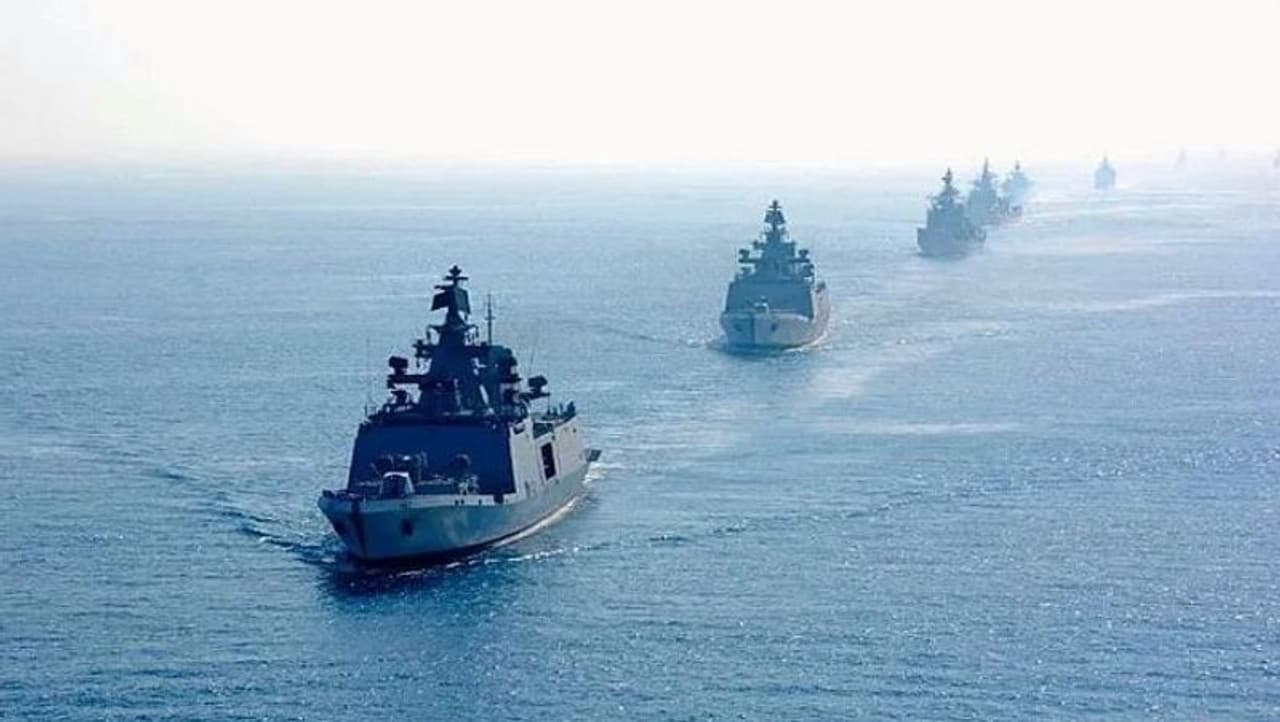 <p>Indian Navy's largest war game, involving its several assets like warships, submarines, aircraft with operational units of the Indian Army, Indian Air Force and Coast Guard, is currently underway.<br /> </p><p>The biennial Theatre Level Operational Readiness Exercise (TROPEX 21) commenced early January and would culminate by the third week of February.<br /> </p><p>"The exercise is being conducted over a vast geographical expanse in the Indian Ocean Region, including its adjunct waters and is aimed at testing combat readiness of the Navy in a complex multi dimensional scenario set in the context of the current geostrategic environment," the Indian Navy said.</p> <p>Indian Navy's largest war game, involving its several assets like warships, submarines, aircraft with operational units of the Indian Army, Indian Air Force and Coast Guard, is currently underway.<br /> </p><p>The biennial Theatre Level Operational Readiness Exercise (TROPEX 21) commenced early January and would culminate by the third week of February.<br /> </p><p>"The exercise is being conducted over a vast geographical expanse in the Indian Ocean Region, including its adjunct waters and is aimed at testing combat readiness of the Navy in a complex multi dimensional scenario set in the context of the current geostrategic environment," the Indian Navy said.</p>