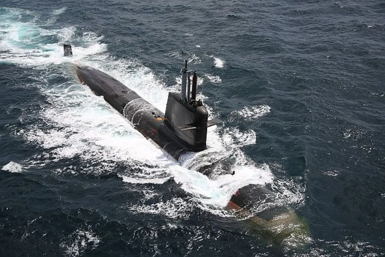 <p>Moving a step further in reinforcing the government's 'Make in India' commitment, State owned warship maker Mazagon Dock Shipbuilders Limited on Monday delivered the third scorpene submarine of project P 75 to the Indian Navy. <br /> </p><p>The submarine will be commissioned into Indian Navy as INS Karanj. </p> <p>Moving a step further in reinforcing the government's 'Make in India' commitment, State owned warship maker Mazagon Dock Shipbuilders Limited on Monday delivered the third scorpene submarine of project P 75 to the Indian Navy. <br /> </p><p>The submarine will be commissioned into Indian Navy as INS Karanj. </p>