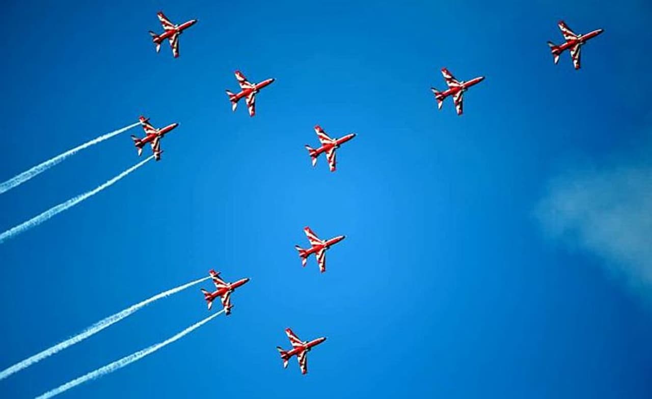 <p>Fifty years ago, a nation was born from the ashes of war. The liberation of East Pakistan (now Bangladesh) came after the India armed forces crushed the Pakistani aggression and bruised their ego in a manner they would never forget.<br /> </p><p>Tales of valour of the Indian armed forces galore in the annals of history.<br /> </p><p>To commemorate the Golden Jubilee year of the historic 1971 war, the Suryakiran Aerobatic Team of the Indian Air Force will fly in different formations over various landmarks and will also etch '71' over Kanyakumari.</p> <p>Fifty years ago, a nation was born from the ashes of war. The liberation of East Pakistan (now Bangladesh) came after the India armed forces crushed the Pakistani aggression and bruised their ego in a manner they would never forget.<br /> </p><p>Tales of valour of the Indian armed forces galore in the annals of history.<br /> </p><p>To commemorate the Golden Jubilee year of the historic 1971 war, the Suryakiran Aerobatic Team of the Indian Air Force will fly in different formations over various landmarks and will also etch '71' over Kanyakumari.</p>