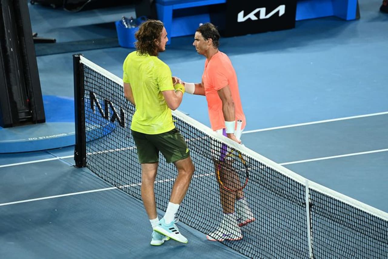 <p>As the 2021 Australian Open’s quarterfinals commitment came to an end on Wednesday, it ended up in a heart break for Spanish legend, Rafael Nadal. The 20 time Grand Slam champion and current world number two was beaten by sixth ranked Stefanos Tsitsipas of Greece in a five set thriller.</p> <p>As the 2021 Australian Open’s quarterfinals commitment came to an end on Wednesday, it ended up in a heart break for Spanish legend, Rafael Nadal. The 20 time Grand Slam champion and current world number two was beaten by sixth ranked Stefanos Tsitsipas of Greece in a five set thriller.</p>