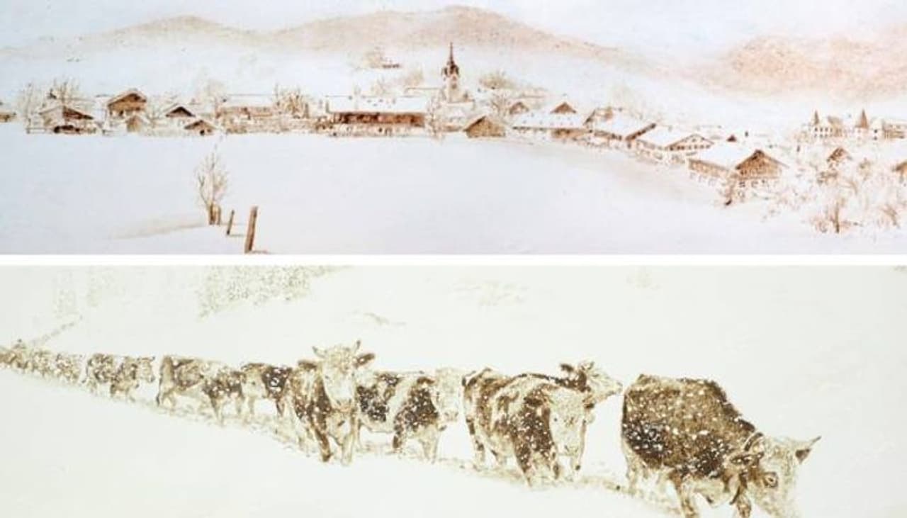 <p>ഒരു ഫാമില് സഹായിയായി ജോലി ചെയ്യുകയായിരുന്നു അദ്ദേഹം. അപ്പോഴാണ് എന്തുകൊണ്ട് ചാണകം ഉപയോഗിച്ച് വരച്ചുകൂടാ എന്ന് തോന്നുന്നത്. അങ്ങനെ ചാണകം കുറച്ച് ദ്രാവകരൂപത്തിലാക്കി വരച്ചുനോക്കി. കടലാസിലും കാന്വാസിലും ലോഹത്തിലും മരത്തിലും എല്ലാം വരച്ചു. വാട്ടര്കളര് പേപ്പറിലാണ് ഏറ്റവും നന്നായി വരയ്ക്കാനായത്. ആദ്യം വരച്ചത് അത്ര ആവശ്യമില്ലാത്ത കുറച്ച് വസ്തുക്കളുടെ ചിത്രങ്ങളൊക്കെയാണ്. പിന്നെയാണ് മനോഹരമായ പലതും ഈ ചാണകമുപയോഗിച്ച് തന്നെ വരയ്ക്കാം എന്ന് തോന്നുന്നത്. അങ്ങനെ പ്രകൃതിയും പച്ചപ്പും ഫാമുമെല്ലാം വരച്ച് തുടങ്ങി. വരച്ച് ഉണങ്ങിക്കഴിഞ്ഞശേഷം അത് മണക്കുന്നില്ലായെന്നും ഹാള് പറയുന്നു. മിക്കവാറും വരയ്ക്കുന്ന ചിത്രങ്ങള് എങ്ങനെ വേണം ഏത് വേണം എന്നൊക്കെ തീരുമാനിക്കുന്നത് അത് തൂക്കിയിടേണ്ട പ്രതലത്തെ കൂടി ആശ്രയിച്ചായിരിക്കുമെന്നും ആര്ട്ടിസ്റ്റ് പറയുന്നുണ്ട്. </p> <p>ഒരു ഫാമില് സഹായിയായി ജോലി ചെയ്യുകയായിരുന്നു അദ്ദേഹം. അപ്പോഴാണ് എന്തുകൊണ്ട് ചാണകം ഉപയോഗിച്ച് വരച്ചുകൂടാ എന്ന് തോന്നുന്നത്. അങ്ങനെ ചാണകം കുറച്ച് ദ്രാവകരൂപത്തിലാക്കി വരച്ചുനോക്കി. കടലാസിലും കാന്വാസിലും ലോഹത്തിലും മരത്തിലും എല്ലാം വരച്ചു. വാട്ടര്കളര് പേപ്പറിലാണ് ഏറ്റവും നന്നായി വരയ്ക്കാനായത്. ആദ്യം വരച്ചത് അത്ര ആവശ്യമില്ലാത്ത കുറച്ച് വസ്തുക്കളുടെ ചിത്രങ്ങളൊക്കെയാണ്. പിന്നെയാണ് മനോഹരമായ പലതും ഈ ചാണകമുപയോഗിച്ച് തന്നെ വരയ്ക്കാം എന്ന് തോന്നുന്നത്. അങ്ങനെ പ്രകൃതിയും പച്ചപ്പും ഫാമുമെല്ലാം വരച്ച് തുടങ്ങി. വരച്ച് ഉണങ്ങിക്കഴിഞ്ഞശേഷം അത് മണക്കുന്നില്ലായെന്നും ഹാള് പറയുന്നു. മിക്കവാറും വരയ്ക്കുന്ന ചിത്രങ്ങള് എങ്ങനെ വേണം ഏത് വേണം എന്നൊക്കെ തീരുമാനിക്കുന്നത് അത് തൂക്കിയിടേണ്ട പ്രതലത്തെ കൂടി ആശ്രയിച്ചായിരിക്കുമെന്നും ആര്ട്ടിസ്റ്റ് പറയുന്നുണ്ട്. </p>