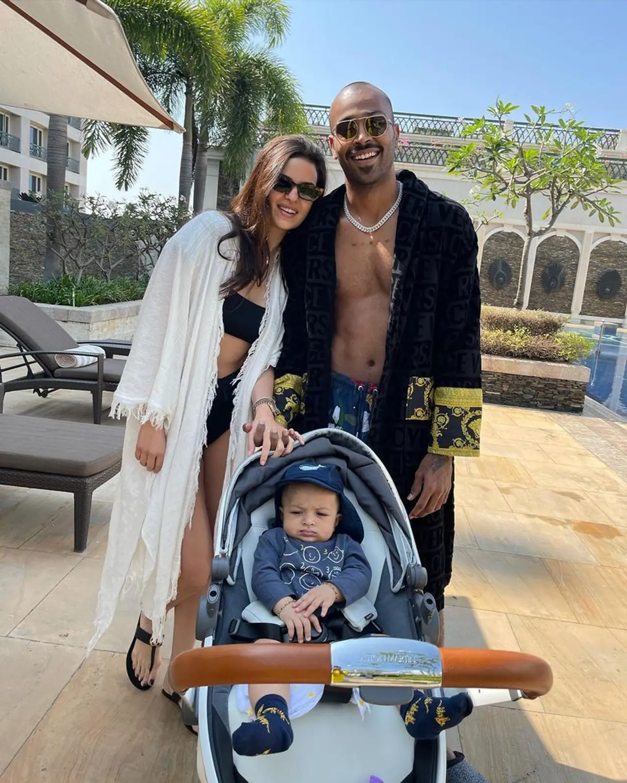 <p>Hardik Pandya is out to prove himself one of the most dominant Indian all rounders, as he is in Sri Lanka ahead of India's limited overs series. But, he is away from his family for now.</p>