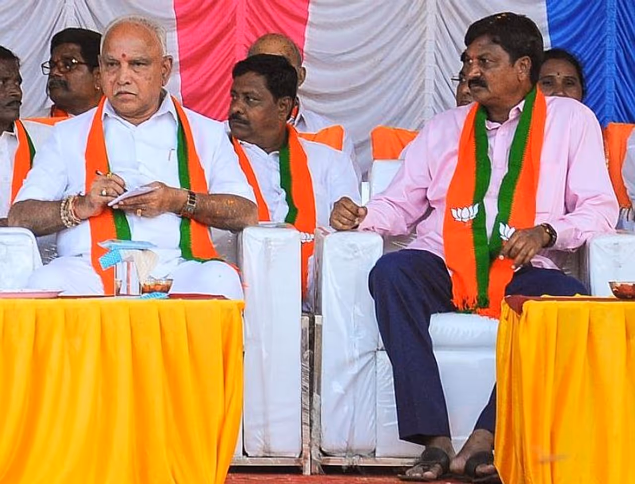 <p>Karnataka water resources and irrigation minister Ramesh Jarkiholi has stepped down after his name figured in a 'sex for favours' scandal.<br /> </p><p>Sources said that Jarkiholi had been asked to step down to save the party from embarrassment ahead of the by elections in the state and the assembly elections in other states.<br /> </p><p>Sources also said that Ramesh had been assured that his place in the party will remain intact.<br /> </p><p>A sexual harassment complaint was filed against Ramesh following which a video clip showing him in a compromising position with a woman also emerged.</p> <p>Karnataka water resources and irrigation minister Ramesh Jarkiholi has stepped down after his name figured in a 'sex for favours' scandal.<br /> </p><p>Sources said that Jarkiholi had been asked to step down to save the party from embarrassment ahead of the by elections in the state and the assembly elections in other states.<br /> </p><p>Sources also said that Ramesh had been assured that his place in the party will remain intact.<br /> </p><p>A sexual harassment complaint was filed against Ramesh following which a video clip showing him in a compromising position with a woman also emerged.</p>