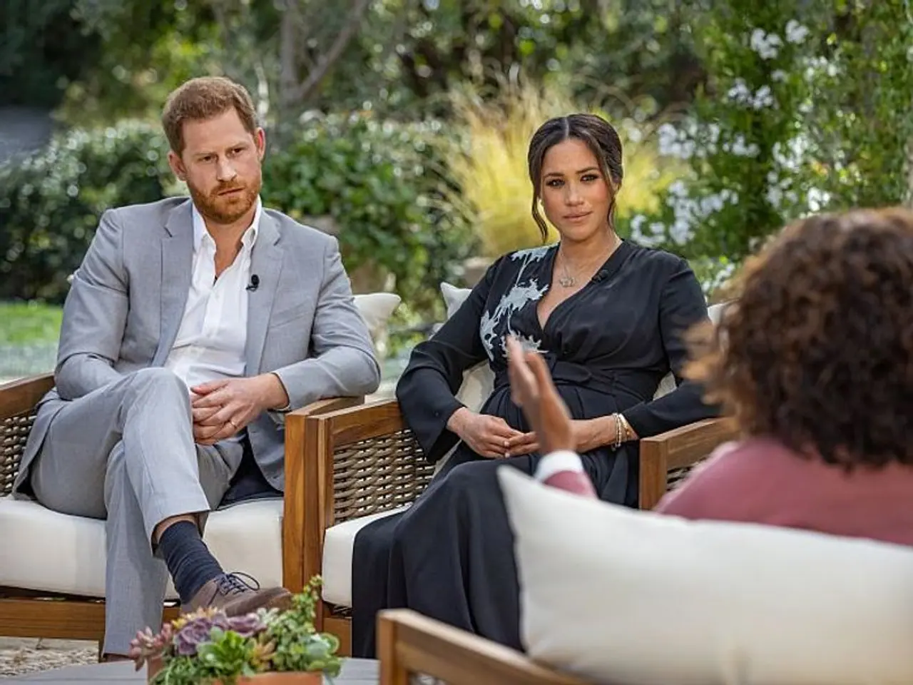 <p>Duchess of Sussex Meghan Markle has made shocking revelations, stating that she was having methodical thoughts about committing suicide while she was in the royal family.<br /> </p><p>In a two hour interview with Oprah Winfrey, Meghan said that one of point of time she could not be left alone and then when she reached out to senior officials to seek help for her suicidal thoughts, the Duchess of Sussex was told that she can't be checked into a hospital as it would not be good optics.<br /> </p><p>Meghan said that she felt like as if she was being held captive. Her license, passport and credit cards were taken from her after the wedding with Prince Harry.</p> <p>Duchess of Sussex Meghan Markle has made shocking revelations, stating that she was having methodical thoughts about committing suicide while she was in the royal family.<br /> </p><p>In a two hour interview with Oprah Winfrey, Meghan said that one of point of time she could not be left alone and then when she reached out to senior officials to seek help for her suicidal thoughts, the Duchess of Sussex was told that she can't be checked into a hospital as it would not be good optics.<br /> </p><p>Meghan said that she felt like as if she was being held captive. Her license, passport and credit cards were taken from her after the wedding with Prince Harry.</p>
