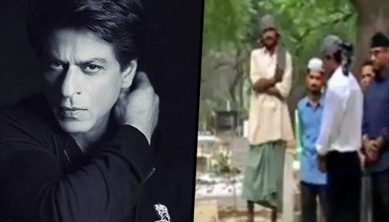 <p>Bollywood superstar Shah Rukh Khan's old pictures of him visiting his parents Mir Taj Mohammad Khan and Latif Fatima’s grave in Delhi went viral. However, according to reports, the pictures are clicked in 2003.</p>