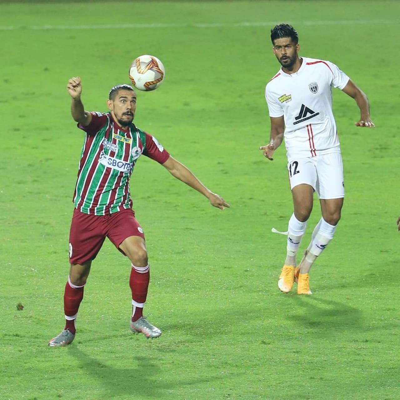 <p>In what turned out to be a thrilling encounter, ATK Mohun Bagan managed to edge past NorthEast United FC 2 1 in the second leg of the semis of the Indian Super League 2020 21 at the Fatorda Stadium in Bengaluru on Tuesday. With this win, ATKMB has set a date in the final against Mumbai City FC.</p>