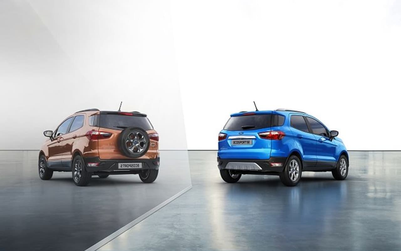 <p>ಗ್ರಾಹಕರು ಏನನ್ನು ಬಯಸುತ್ತಾರೋ ಅದನ್ನು ಹಾಗೂ ಮೌಲ್ಯವನ್ನು ನೀಡುವ ಉದ್ದೇಶದಿಂದ ಫೋರ್ಡ್ ಇಂಡಿಯಾ ಇಂದು ಇಕೊಸ್ಪೋರ್ಟ್ ಸರಣಿಯ ಹೊಚ್ಚಹೊಸ ವೇರಿಯೆಂಟ್ ಅನ್ನು ಪೆಟ್ರೋಲ್ 10.49 ಲಕ್ಷ ಮತ್ತು ಡೀಸೆಲ್ ವೇರಿಯೆಂಟ್ಗಳಿಗೆ 10.99 ಲಕ್ಷ ಬೆಲೆಗಳಲ್ಲಿ(ಎಕ್ಸ್ ಶೋ ರೂಂ) ಬಿಡುಗಡೆ ಮಾಡಿದೆ. ಫೋರ್ಡ್ ಇಕೊಸ್ಪೋರ್ಟ್ SE ರೂಪಿಸಿದ ಹೊಸ ವೇರಿಯೆಂಟ್ ಅದರ ಅಮೆರಿಕನ್ ಮತ್ತು ಯೂರೋಪಿಯನ್ ಸಹವರ್ತಿಗಳಿಂದ ವಿನ್ಯಾಸದ ಸಂಕೇತಗಳನ್ನು ಪಡೆದಿದ್ದು ಅಲ್ಲಿ ರಿಯರ್ ಮೌಂಟೆಡ್ ಸ್ಪೇರ್ ವ್ಹೀಲ್ನೊಂದಿಗೆ ಮಾರಾಟವಾಗುತ್ತದೆ.</p> <p>ಗ್ರಾಹಕರು ಏನನ್ನು ಬಯಸುತ್ತಾರೋ ಅದನ್ನು ಹಾಗೂ ಮೌಲ್ಯವನ್ನು ನೀಡುವ ಉದ್ದೇಶದಿಂದ ಫೋರ್ಡ್ ಇಂಡಿಯಾ ಇಂದು ಇಕೊಸ್ಪೋರ್ಟ್ ಸರಣಿಯ ಹೊಚ್ಚಹೊಸ ವೇರಿಯೆಂಟ್ ಅನ್ನು ಪೆಟ್ರೋಲ್ 10.49 ಲಕ್ಷ ಮತ್ತು ಡೀಸೆಲ್ ವೇರಿಯೆಂಟ್ಗಳಿಗೆ 10.99 ಲಕ್ಷ ಬೆಲೆಗಳಲ್ಲಿ(ಎಕ್ಸ್ ಶೋ ರೂಂ) ಬಿಡುಗಡೆ ಮಾಡಿದೆ. ಫೋರ್ಡ್ ಇಕೊಸ್ಪೋರ್ಟ್ SE ರೂಪಿಸಿದ ಹೊಸ ವೇರಿಯೆಂಟ್ ಅದರ ಅಮೆರಿಕನ್ ಮತ್ತು ಯೂರೋಪಿಯನ್ ಸಹವರ್ತಿಗಳಿಂದ ವಿನ್ಯಾಸದ ಸಂಕೇತಗಳನ್ನು ಪಡೆದಿದ್ದು ಅಲ್ಲಿ ರಿಯರ್ ಮೌಂಟೆಡ್ ಸ್ಪೇರ್ ವ್ಹೀಲ್ನೊಂದಿಗೆ ಮಾರಾಟವಾಗುತ್ತದೆ.</p>