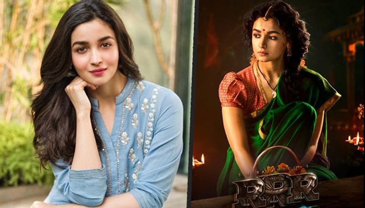 <p>On the occousion of Alia Bhatt's birthday, RRR makers released her first look from the film and people can't get enough of her new avatar.&nbsp;</p>