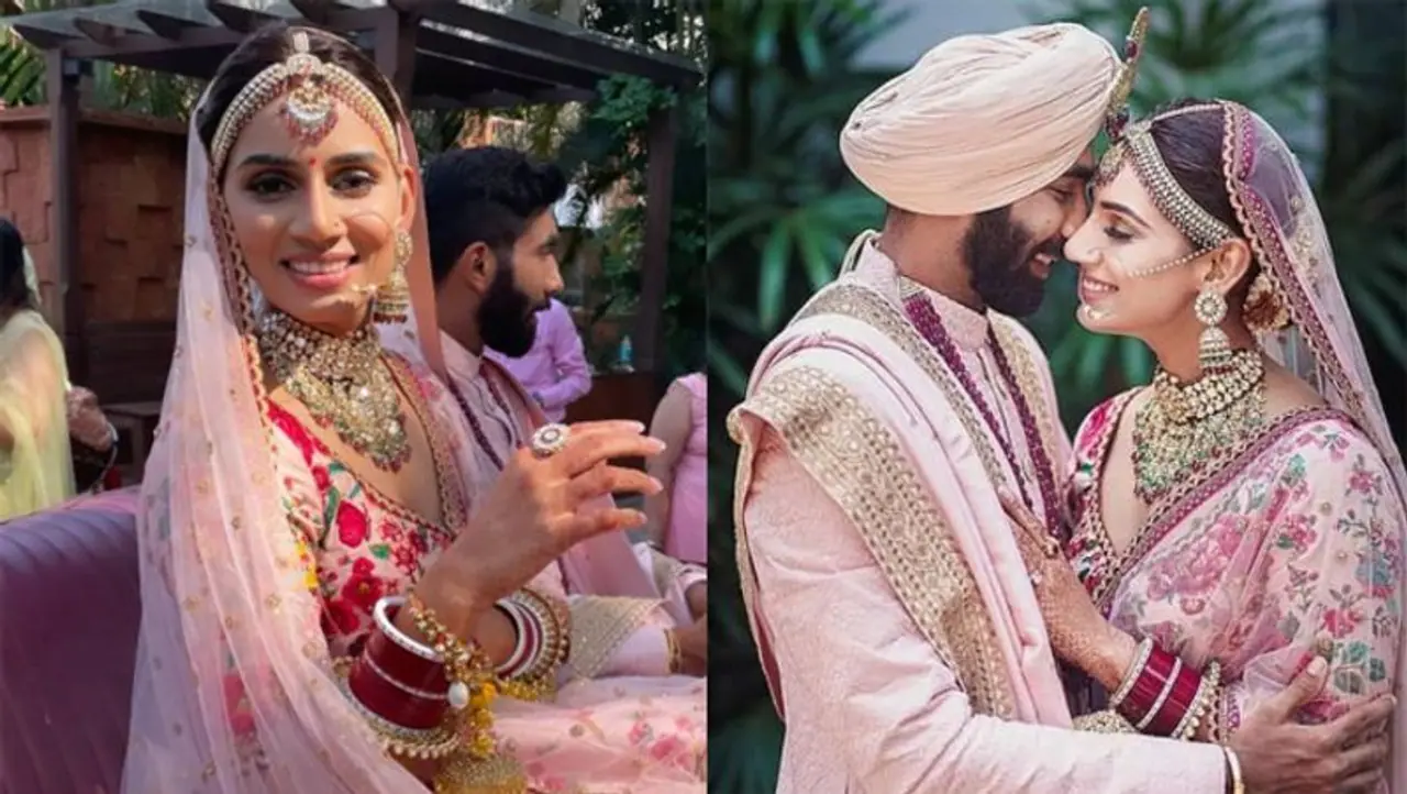 <p>Indian pacer Jasprit Bumrah recently got married to TV presenter Sanaja Ganesan in Goa. Jasprit is currently the number one pacer for Team India across formats, while he has made wonders playing for Mumbai Indians in the Indian Premier League. </p> <p>Indian pacer Jasprit Bumrah recently got married to TV presenter Sanaja Ganesan in Goa. Jasprit is currently the number one pacer for Team India across formats, while he has made wonders playing for Mumbai Indians in the Indian Premier League. </p>