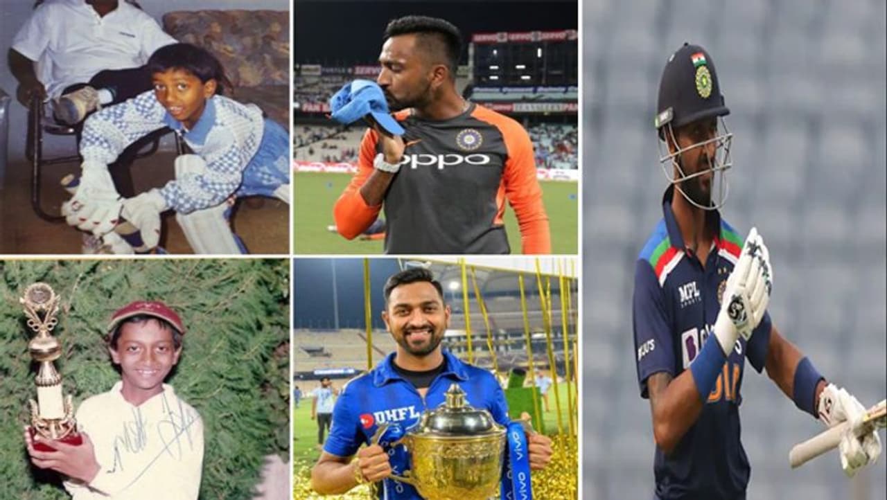 <p>ಕೃನಾಲ್ ಪಾಂಡ್ಯ ಮಾರ್ಚ್ 24, 1991ರಲ್ಲಿ ಅಹಮದಾಬಾದ್ನಲ್ಲಿ ಜನಿಸಿದರು. ಮಕ್ಕಳ ಕ್ರಿಕೆಟ್ ವೃತ್ತಿಜೀವನಕ್ಕೆ ನೆರವಾಗಲು ಪಾಂಡ್ಯ ತಂದೆ ಹಿಮಾಂಶು ಪಾಂಡ್ಯ 1999ರಲ್ಲಿ ವಡೋದರಕ್ಕೆ ಬಂದರು. ಸದ್ಯ ಪಾಂಡ್ಯ ಬ್ರದರ್ಸ್ ಬರೋಡದಲ್ಲಿ ಬದುಕು ಕಟ್ಟಿಕೊಂಡಿದ್ದಾರೆ.</p> <p>ಕೃನಾಲ್ ಪಾಂಡ್ಯ ಮಾರ್ಚ್ 24, 1991ರಲ್ಲಿ ಅಹಮದಾಬಾದ್ನಲ್ಲಿ ಜನಿಸಿದರು. ಮಕ್ಕಳ ಕ್ರಿಕೆಟ್ ವೃತ್ತಿಜೀವನಕ್ಕೆ ನೆರವಾಗಲು ಪಾಂಡ್ಯ ತಂದೆ ಹಿಮಾಂಶು ಪಾಂಡ್ಯ 1999ರಲ್ಲಿ ವಡೋದರಕ್ಕೆ ಬಂದರು. ಸದ್ಯ ಪಾಂಡ್ಯ ಬ್ರದರ್ಸ್ ಬರೋಡದಲ್ಲಿ ಬದುಕು ಕಟ್ಟಿಕೊಂಡಿದ್ದಾರೆ.</p>