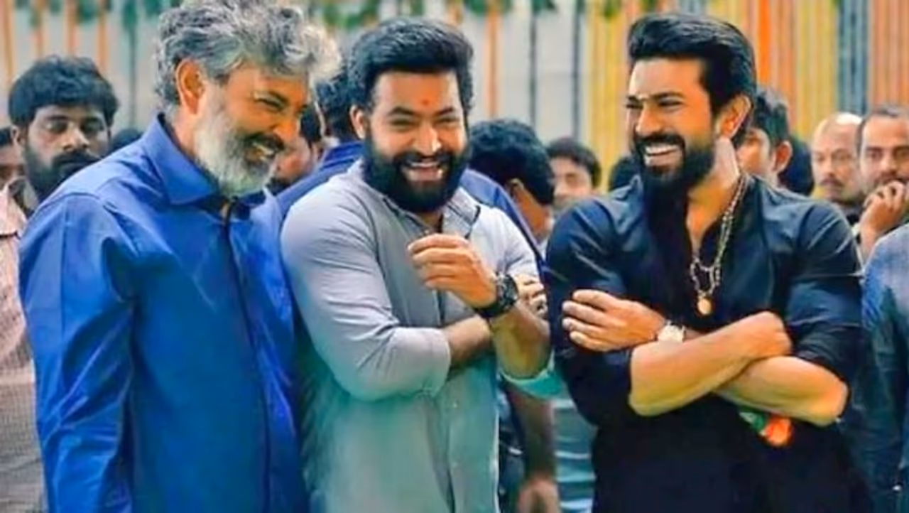 <p>The makers of RRR aka Ranam Roudram Rudhiram treated their fans to a new poster of the film’s two leads, Ram Charan and Jr NTR. The cast and crew members took to their Twitter handle to share a festive new poster of the actors and wrote, “Wishing everyone a prosperous year ahead”.</p> <p>The makers of RRR aka Ranam Roudram Rudhiram treated their fans to a new poster of the film’s two leads, Ram Charan and Jr NTR. The cast and crew members took to their Twitter handle to share a festive new poster of the actors and wrote, “Wishing everyone a prosperous year ahead”.</p>