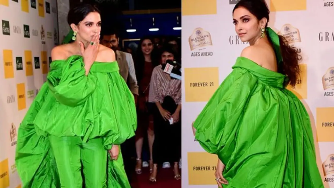 <p>ದೀಪಿಕಾ ಪಡುಕೋಣೆ ಡ್ರೆಸ್ಸಿಂಗ್ ಸೆನ್ಸ್‌ ಫೇಮಸ್‌. ಆದರೆ ಕೆಲವು ಬಾರಿ ತಮ್ಮ ವಿಚಿತ್ರ ಔಟ್‌ಫಿಟ್‌ನಿಂದ ಟ್ರೋಲ್‌ ಆಗಿದ್ದಾರೆ. ಆವಾರ್ಡ್‌ ನೈಟ್‌ವೊಂದರಲ್ಲಿ ದೀಪಿಕಾ ಧರಿಸಿದ್ದ ಗ್ರೀನ್‌ ಡ್ರೆಸ್‌ ಅವರ ವರ್ಸ್ಟ್‌‌ ಔಟ್‌ಫಿಟ್‌ ಎಂದು ಪರಿಗಣಿಸಲಾಗುತ್ತದೆ. &nbsp;</p>