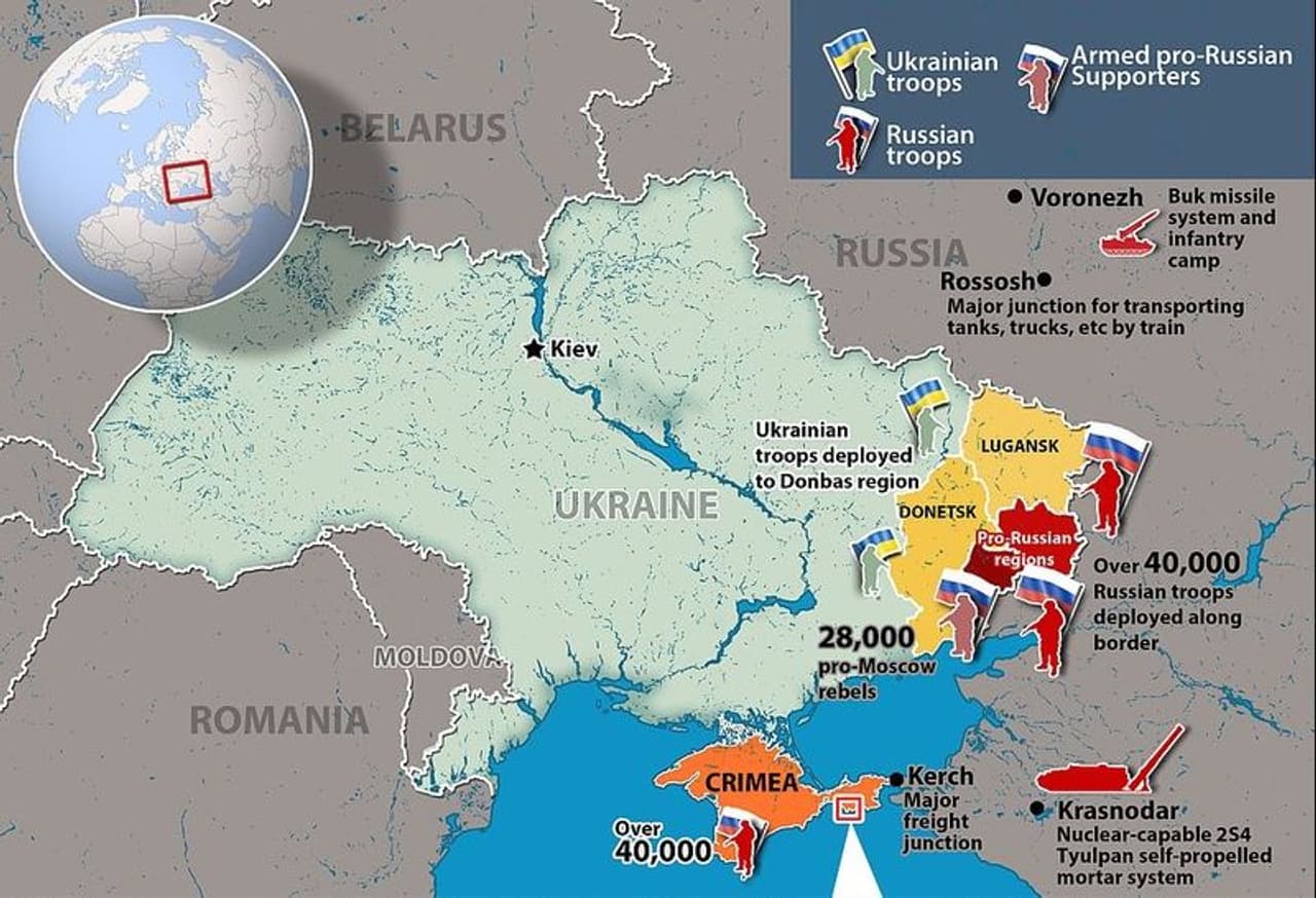 <p>ഏപ്രിൽ 13 ന് പ്ലാനറ്റ് ലാബ്സ് പകര്ത്തിയ ഉപഗ്രഹ ചിത്രങ്ങളില് റഷ്യന് പ്രദേശത്ത് കുറഞ്ഞത് 1,000 ത്തോളം വാഹനങ്ങൾ നിര്ത്തിയിട്ടിരിക്കുന്നതായി കാണിക്കുന്നു. ഈ ചിത്രങ്ങള്ക്ക് ഒരു മാസം മുമ്പ് മാർച്ച് 15 ന് എടുത്ത മറ്റൊരു ചിത്രത്തിൽ ഇതിന്റെ പകുതി വാഹനങ്ങള് പോലും ഇവിടെ കാണാനില്ല.</p> <p>ഏപ്രിൽ 13 ന് പ്ലാനറ്റ് ലാബ്സ് പകര്ത്തിയ ഉപഗ്രഹ ചിത്രങ്ങളില് റഷ്യന് പ്രദേശത്ത് കുറഞ്ഞത് 1,000 ത്തോളം വാഹനങ്ങൾ നിര്ത്തിയിട്ടിരിക്കുന്നതായി കാണിക്കുന്നു. ഈ ചിത്രങ്ങള്ക്ക് ഒരു മാസം മുമ്പ് മാർച്ച് 15 ന് എടുത്ത മറ്റൊരു ചിത്രത്തിൽ ഇതിന്റെ പകുതി വാഹനങ്ങള് പോലും ഇവിടെ കാണാനില്ല.</p>