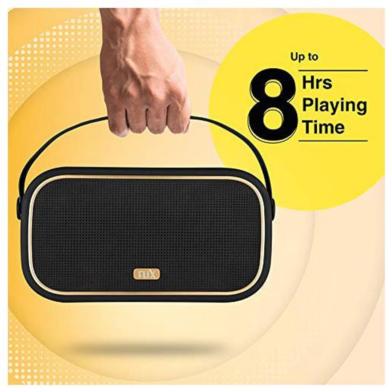 <p>ఫ్లిక్స్ &nbsp;క్లాసిక్ ఎక్స్ &nbsp;స్పీకర్ కాంపాక్ట్ డిజైన్ తో వస్తుంది. అందువల్ల దీనిని ఎక్కడికైనా తీసుకెళ్లడంలో ఎలాంటి సమస్య ఉండదు. అలాగే స్పీకర్ ని పట్టుకోవడాని హ్యాండ్ స్ట్రాప్ కూడా ఉంది. ఈ స్పీకర్ సామర్థ్యం 20W.దీనిలో డ్యూయల్ డ్రైవర్లు ఉన్నాయి.&nbsp;<br />&nbsp;</p>