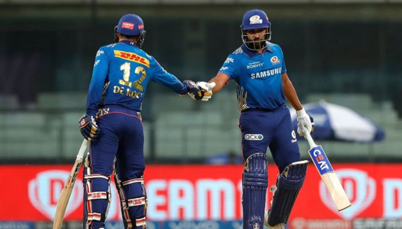 <p>219 పరుగుల భారీ టార్గెట్తో బరిలో దిగిన ముంబై ఇండియన్స్కి శుభారంభం దక్కింది. రెండో ఓవర్లోనే రోహిత్ శర్మను అవుట్గా ప్రకటించాడు అంపైర్. అయితే రివ్యూకి వెళ్లిన రోహిత్ శర్మకు అనుకూలంగా ఫలితం వచ్చింది.</p> <p>219 పరుగుల భారీ టార్గెట్తో బరిలో దిగిన ముంబై ఇండియన్స్కి శుభారంభం దక్కింది. రెండో ఓవర్లోనే రోహిత్ శర్మను అవుట్గా ప్రకటించాడు అంపైర్. అయితే రివ్యూకి వెళ్లిన రోహిత్ శర్మకు అనుకూలంగా ఫలితం వచ్చింది.</p>