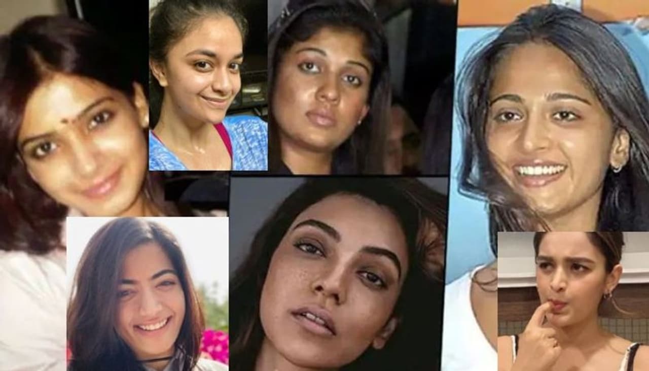 హీరోయిన్లు సిల్వర్ స్క్రీన్పై అందాల బొమ్మగా కనిపిస్తుంటారు. వారి అందాలకు ఆడియెన్స్ ముగ్డులై పోతుంటారు. మరి నిజానికి మేకప్ లేకుండా వారిని షాక్ అవుతారు. అలా ఉంటారు. కానీ కొందరు భామలు మాత్రం మేకప్ లేకుండా కూడా తమదైన సహజమైన అందంతో కట్టిపడేస్తుంటారు. మరి మన సౌత్ హీరోయిన్లు మేకప్ లేకుండా ఎలా ఉన్నారో ఓ లుక్కేయండి. హీరోయిన్లు సిల్వర్ స్క్రీన్పై అందాల బొమ్మగా కనిపిస్తుంటారు. వారి అందాలకు ఆడియెన్స్ ముగ్డులై పోతుంటారు. మరి నిజానికి మేకప్ లేకుండా వారిని షాక్ అవుతారు. అలా ఉంటారు. కానీ కొందరు భామలు మాత్రం మేకప్ లేకుండా కూడా తమదైన సహజమైన అందంతో కట్టిపడేస్తుంటారు. మరి మన సౌత్ హీరోయిన్లు మేకప్ లేకుండా ఎలా ఉన్నారో ఓ లుక్కేయండి.