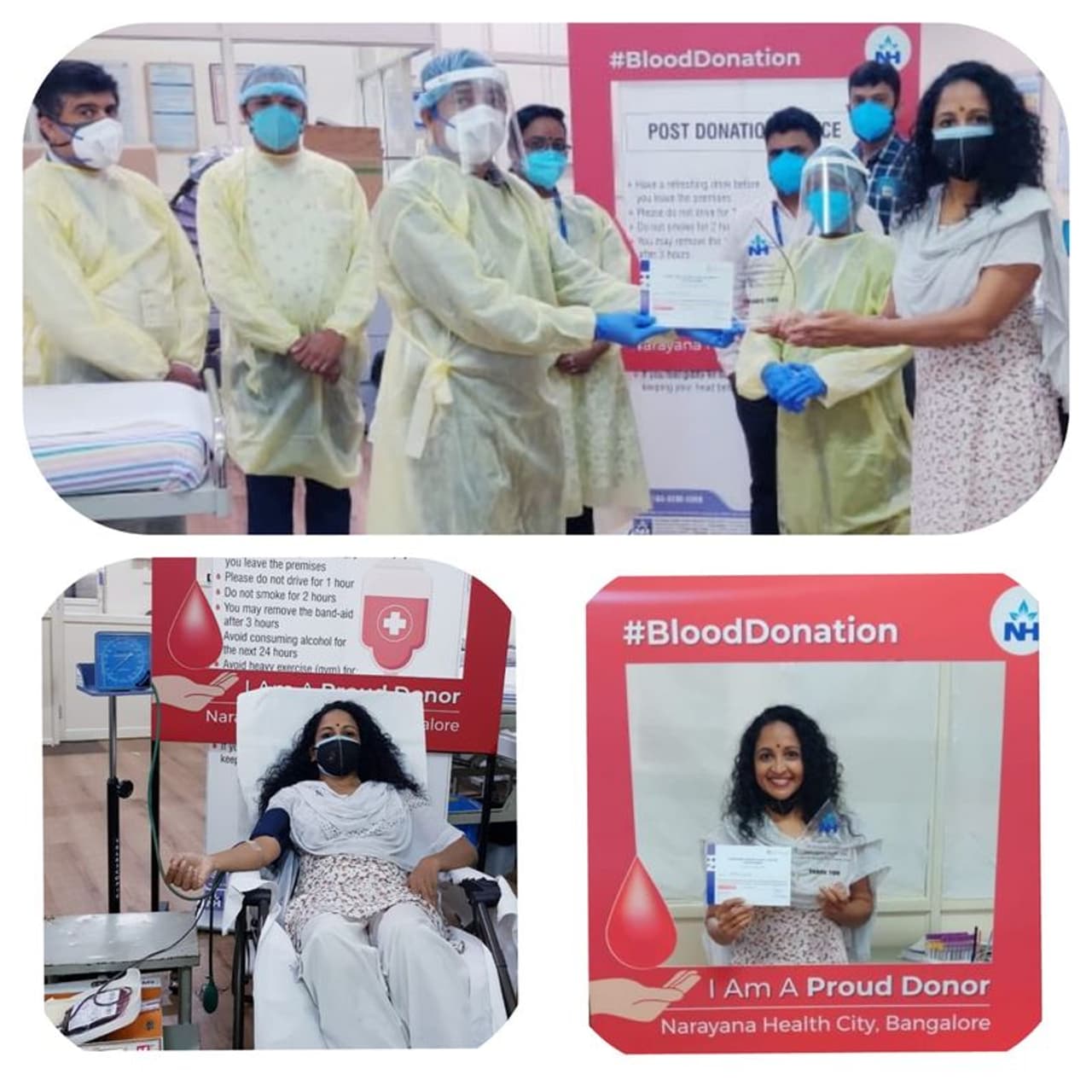 <p>ನಟಿ, ಅಂತಾರಾಷ್ಟ್ರೀಯ ಮಟ್ಟದ ಶಾಸ್ತ್ರೀಯ ನೃತ್ಯಗಾತಿ ಯಮುನಾ ಶ್ರೀನಿಧಿ ಅವರು ಜನ್ಮದಿನದಂದು ರಕ್ತದಾನ &nbsp;ಮಾಡಿದ್ದಾರೆ.</p>