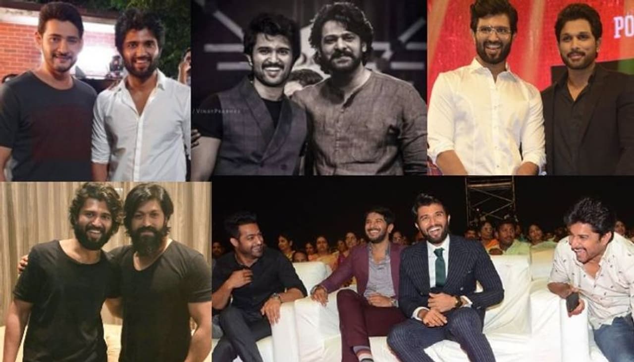 `పెళ్లిచూపులు` సినిమాకి ముందు విజయ్ దేవరకొండ అంటే పెద్దగా ఎవరికీ తెలియదు. `లైఫ్ ఈజ్ బ్యూటీఫుల్`, `ఎవడే సుబ్రమణ్యం`లో చేసినప్పటికీ ఆయనకు సరైన గుర్తింపు రాలేదు. కానీ `పెళ్లిచూపులు` తన కెరీర్ని మలుపు తిప్పితే, `అర్జున్రెడ్డి` విజయ్ కెరీర్కి బిగ్బ్రేక్ ఇచ్చింది. `గీతగోవిందం` ఏకంగా సూపర్ స్టార్ని చేసింది. ఈ మొత్తం ఈ మూడు సినిమాల మధ్య గ్యాప్ కేవలం రెండేళ్లే. అంతకు ముందు చాలా స్ట్రగుల్ పడినప్పటికీ, ఈ రెండేళ్లే విజయ్ కెరీర్ని పీక్లోకి తీసుకెళ్లాయి. ఆ తర్వాత విజయ్కి వరుసగా `టాక్సీవాలా`, `డియర్ కామ్రేడ్`, `నోటా`, `వరల్డ్ ఫేమస్ లవర్` చిత్రాలు పరాజయం చెందాయి. కానీ విజయ్ ఇమేజ్ మాత్రం ఏమాత్రం తగ్గలేదు. `పెళ్లిచూపులు` సినిమాకి ముందు విజయ్ దేవరకొండ అంటే పెద్దగా ఎవరికీ తెలియదు. `లైఫ్ ఈజ్ బ్యూటీఫుల్`, `ఎవడే సుబ్రమణ్యం`లో చేసినప్పటికీ ఆయనకు సరైన గుర్తింపు రాలేదు. కానీ `పెళ్లిచూపులు` తన కెరీర్ని మలుపు తిప్పితే, `అర్జున్రెడ్డి` విజయ్ కెరీర్కి బిగ్బ్రేక్ ఇచ్చింది. `గీతగోవిందం` ఏకంగా సూపర్ స్టార్ని చేసింది. ఈ మొత్తం ఈ మూడు సినిమాల మధ్య గ్యాప్ కేవలం రెండేళ్లే. అంతకు ముందు చాలా స్ట్రగుల్ పడినప్పటికీ, ఈ రెండేళ్లే విజయ్ కెరీర్ని పీక్లోకి తీసుకెళ్లాయి. ఆ తర్వాత విజయ్కి వరుసగా `టాక్సీవాలా`, `డియర్ కామ్రేడ్`, `నోటా`, `వరల్డ్ ఫేమస్ లవర్` చిత్రాలు పరాజయం చెందాయి. కానీ విజయ్ ఇమేజ్ మాత్రం ఏమాత్రం తగ్గలేదు.