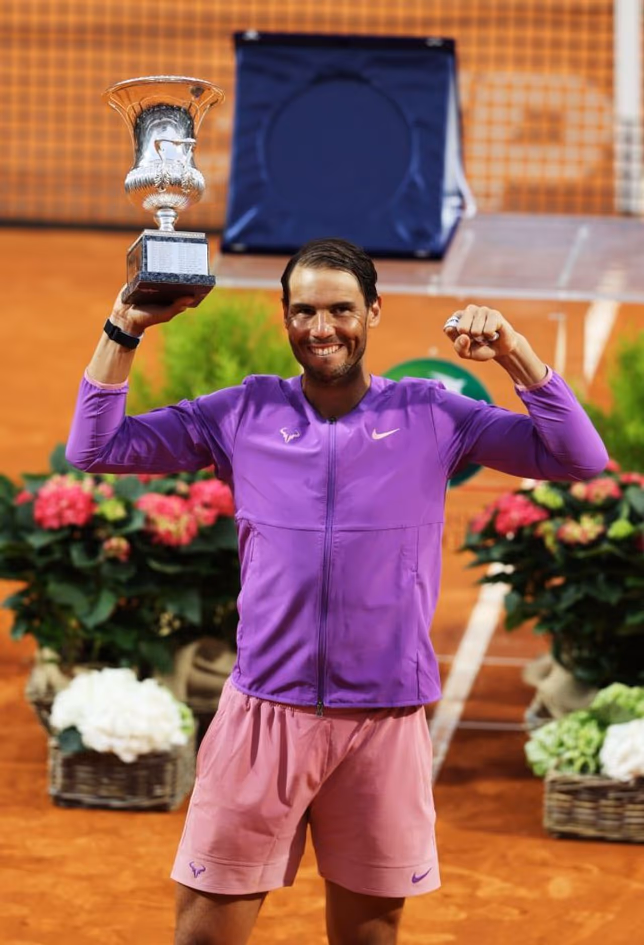 <p>Rafael Nadal of Spain yet again trumped on clay as he beat Serbia's Novak Djokovic in the final of the Rome Masters 2021 at the Foro Italico on Sunday. It was an intense three set win 7 5, 1 6, 6 3, while he clinched his tenth title.</p> <p>Rafael Nadal of Spain yet again trumped on clay as he beat Serbia's Novak Djokovic in the final of the Rome Masters 2021 at the Foro Italico on Sunday. It was an intense three set win 7 5, 1 6, 6 3, while he clinched his tenth title.</p>