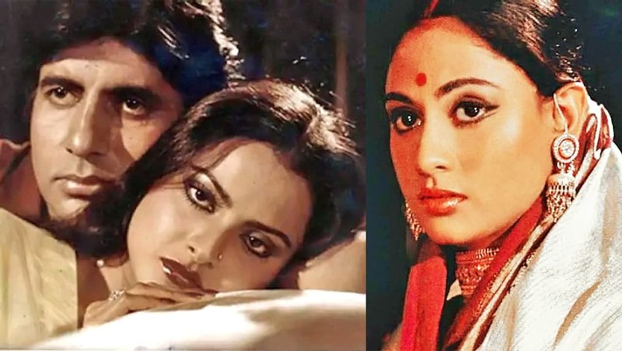 <p>We still can't take our eyes off the sizzling chemistry between Amitabh Bachchan and Rekha in their films like Silsila, Do Anjaane etc. They kept the eyes and heart of the audience captive as they delivered so many hit films together.&nbsp;</p>