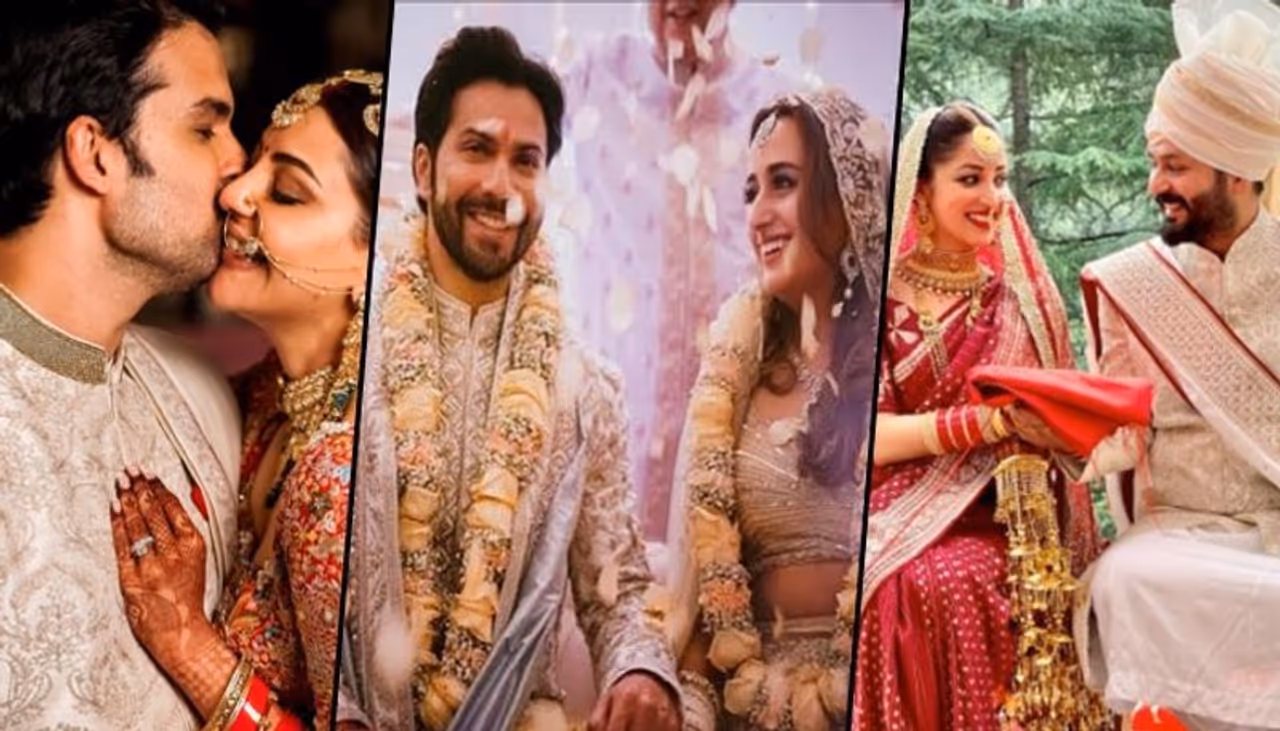<p style="text align: justify;">Weddings became an intimate affair after pandemic hit our lives. Many celebrities got married during the pandemic following protocols and adhering to all rules and regulations. As we are still in awe of Yami Gautam's pictures, let's take a look at a few more celebrities who got married during the Covid 19 pandemic.</p> <p style="text align: justify;">Weddings became an intimate affair after pandemic hit our lives. Many celebrities got married during the pandemic following protocols and adhering to all rules and regulations. As we are still in awe of Yami Gautam's pictures, let's take a look at a few more celebrities who got married during the Covid 19 pandemic.</p>