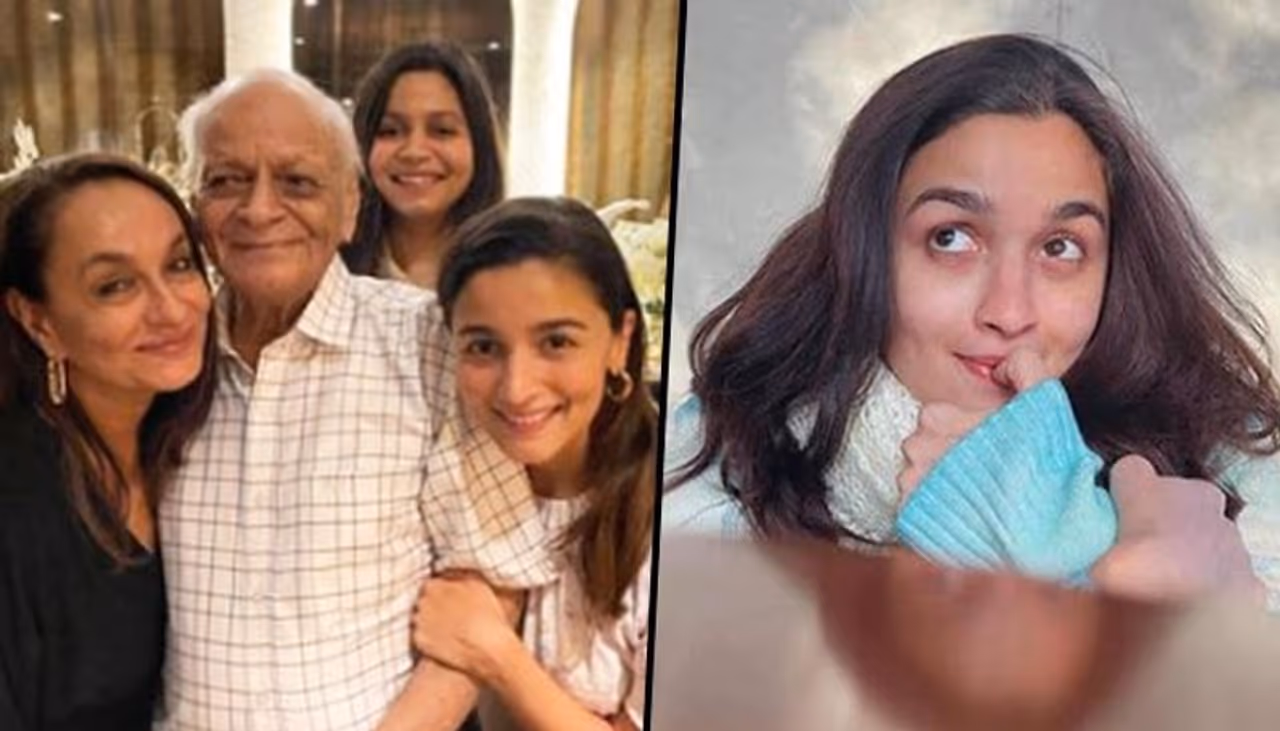 <p style="text align: justify;">Alia Bhatt loves to spend time with her family. She never misses celebrating the birthday of her loved ones. Alia's dearest grandpa turned 93, and the Bhatts threw a party for him. Alia's sister Shaheen Bhatt and Ranbir's sister Riddhima Kapoor Sahni took to her Instagram account to share lovely pictures from the celebration.</p> <p style="text align: justify;">Alia Bhatt loves to spend time with her family. She never misses celebrating the birthday of her loved ones. Alia's dearest grandpa turned 93, and the Bhatts threw a party for him. Alia's sister Shaheen Bhatt and Ranbir's sister Riddhima Kapoor Sahni took to her Instagram account to share lovely pictures from the celebration.</p>