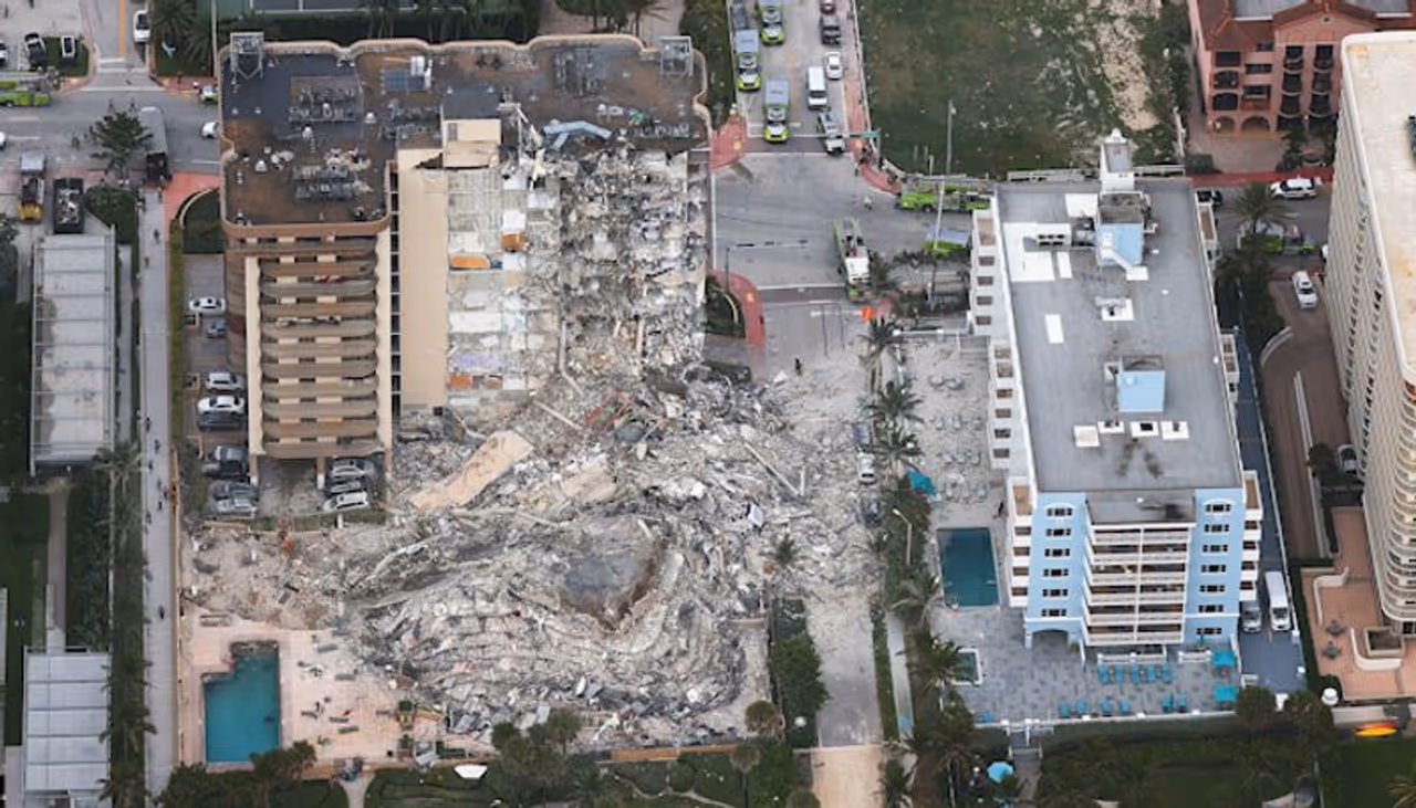 <p>Rescuers in Miami Dade County in Florida, United States are yet to account for 159 people who were in the 12 story Champlain Towers South condo building, a part of which collapsed on Thursday.</p>