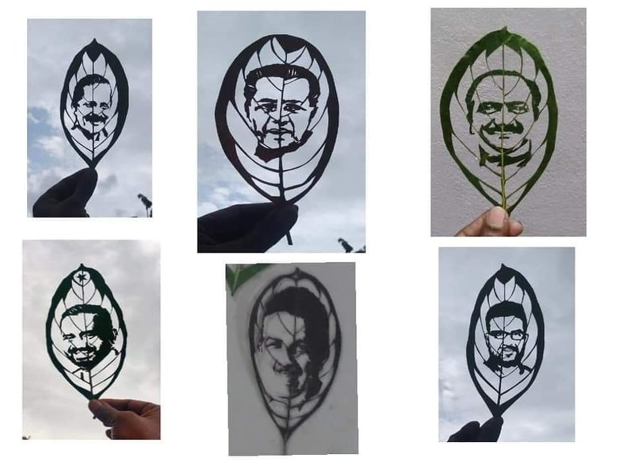 <p>മുഖ്യമന്ത്രി പിണറായി വിജയന്റതടക്കമുള്ള കേരളത്തിലെ പതിനഞ്ചാം മന്ത്രിസഭയിലെ മന്ത്രിമാരുടെ ചിത്രം ജോബിലാല് ഇലയില് ചെയ്തെടുത്തപ്പോള്. <br /> </p> <p>മുഖ്യമന്ത്രി പിണറായി വിജയന്റതടക്കമുള്ള കേരളത്തിലെ പതിനഞ്ചാം മന്ത്രിസഭയിലെ മന്ത്രിമാരുടെ ചിത്രം ജോബിലാല് ഇലയില് ചെയ്തെടുത്തപ്പോള്. <br /> </p>