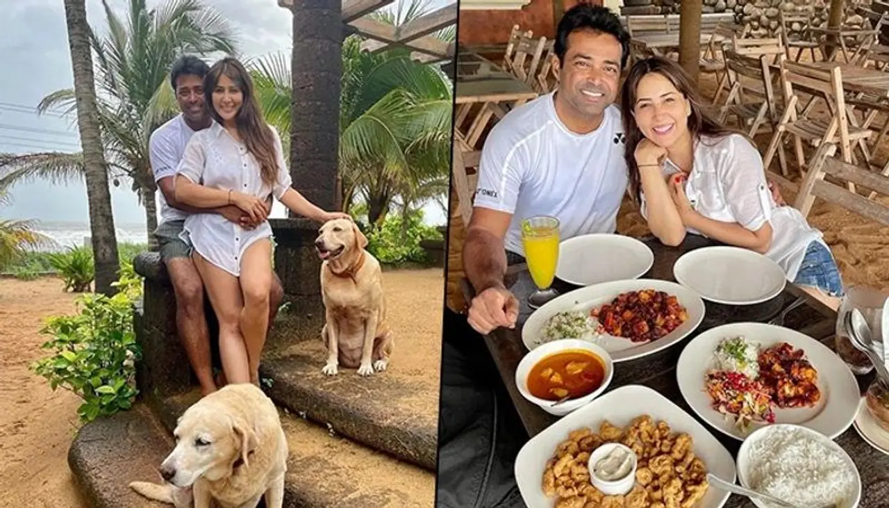<p>Bollywood actress Kim Sharma and tennis champion Leander Paes are currently in Goa. Both spotted at a popular restaurant in Goa named Pousada By The Beach. And their pictures were shared in the Insta account.</p> <p>Bollywood actress Kim Sharma and tennis champion Leander Paes are currently in Goa. Both spotted at a popular restaurant in Goa named Pousada By The Beach. And their pictures were shared in the Insta account.</p>
