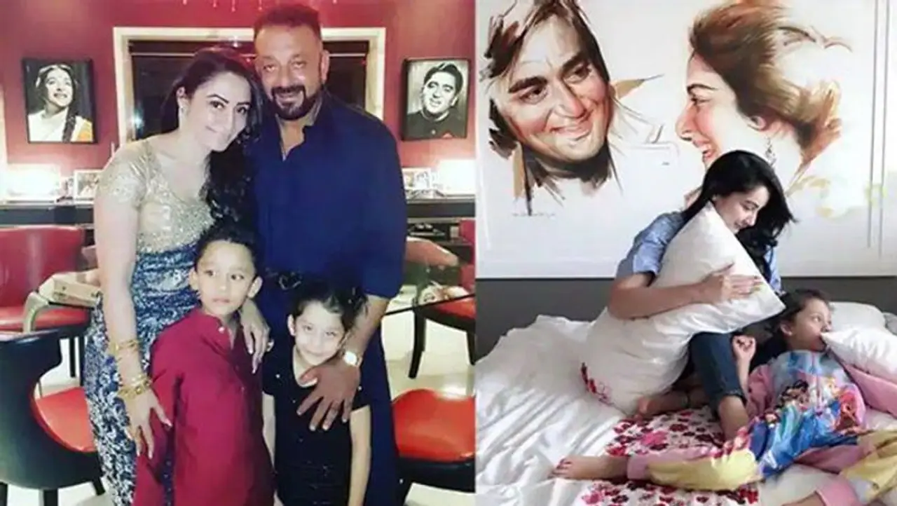 <p>ಸಂಜಯ್ ಮತ್ತು ಮಾನ್ಯತಾ ಅವರ ಮನೆಯ ಗೋಡೆಯಲ್ಲಿ ಪೋಷಕರಾದ ಸುನಿಲ್ ದತ್ ಮತ್ತು ನರ್ಗಿಸ್ ಅವರ ಫೋಟೋಗಳನ್ನು ಕಾಣಬಹುದು.</p> <p>ಸಂಜಯ್ ಮತ್ತು ಮಾನ್ಯತಾ ಅವರ ಮನೆಯ ಗೋಡೆಯಲ್ಲಿ ಪೋಷಕರಾದ ಸುನಿಲ್ ದತ್ ಮತ್ತು ನರ್ಗಿಸ್ ಅವರ ಫೋಟೋಗಳನ್ನು ಕಾಣಬಹುದು.</p>