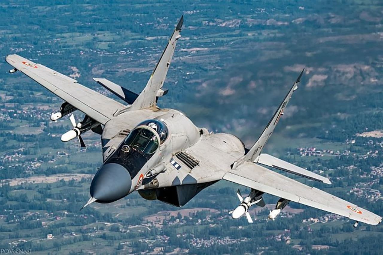 <p>Image: File photo of an IAF MiG 29</p>