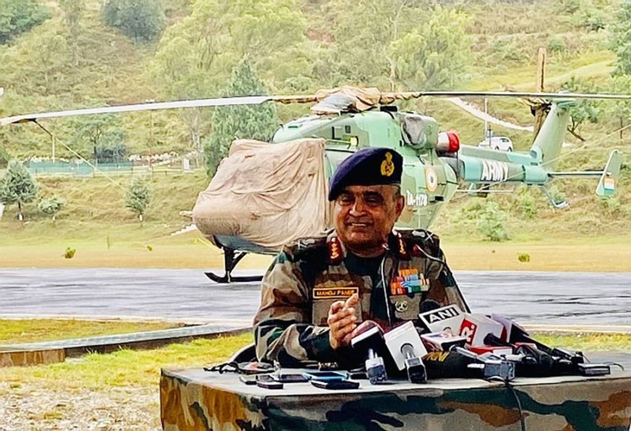 <p>Image: Eastern Army Commander Lt Gen Manoj Pande briefing the media</p> <p>Image: Eastern Army Commander Lt Gen Manoj Pande briefing the media</p>