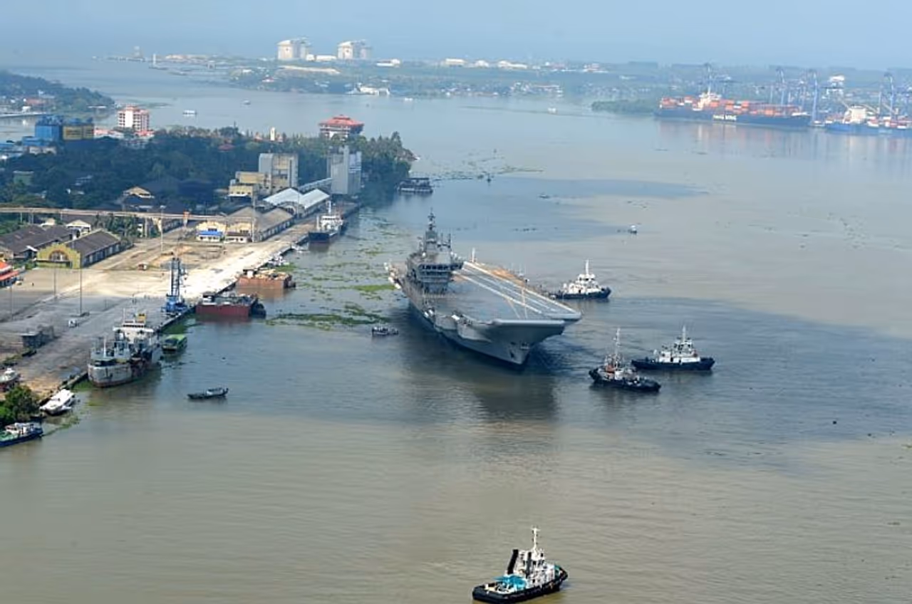 <p>Image: India’s first indigenous aircraft carrier Vikrant sets out for second round trials</p> <p>Image: India’s first indigenous aircraft carrier Vikrant sets out for second round trials</p>