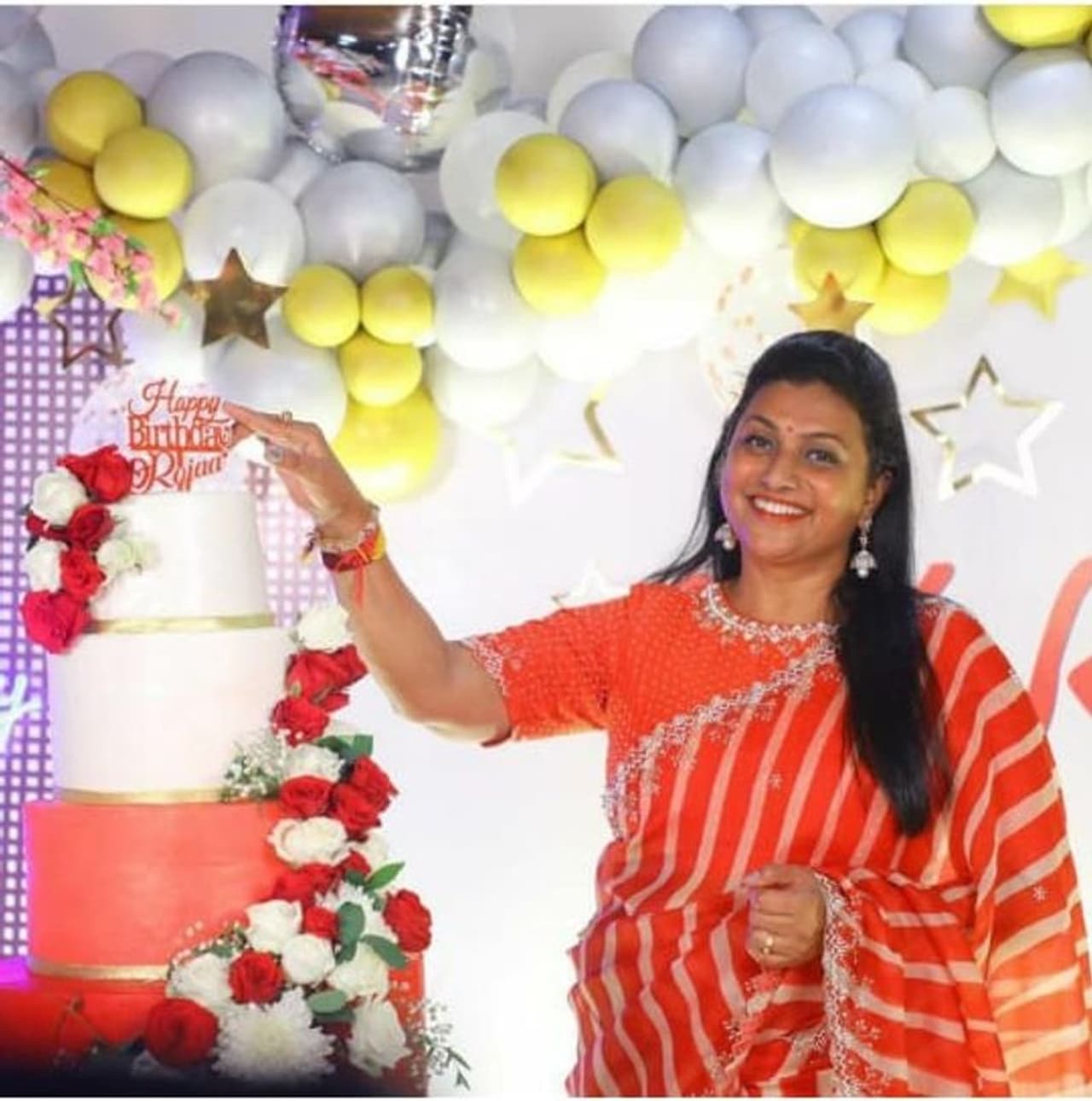 Actress Roja birthday celebration photos Actress Roja birthday celebration photos