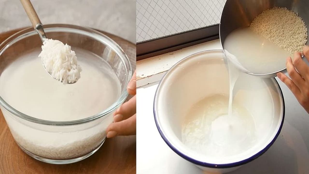 బియ్యం నీటి ప్రయోజనాలు