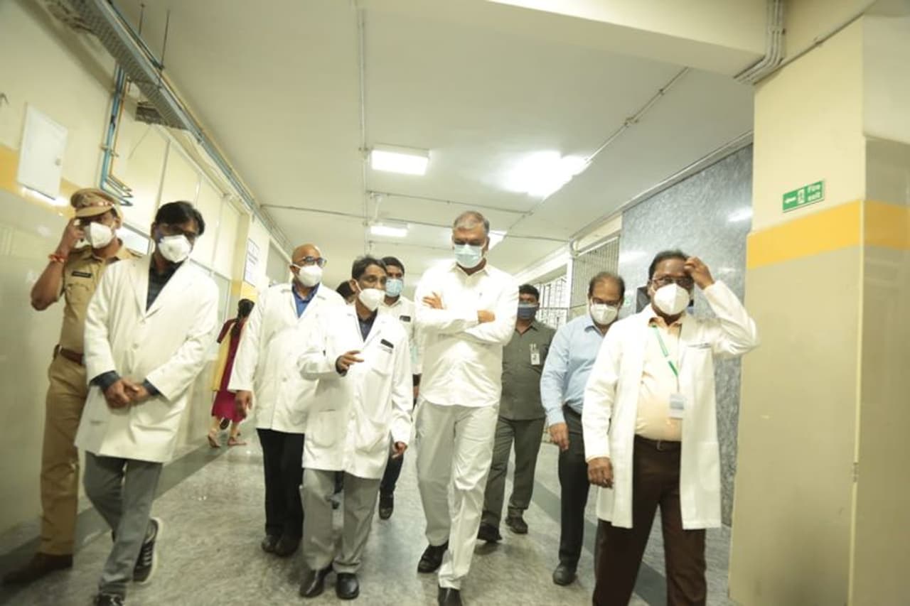 Harish Rao in Gandhi Hospital