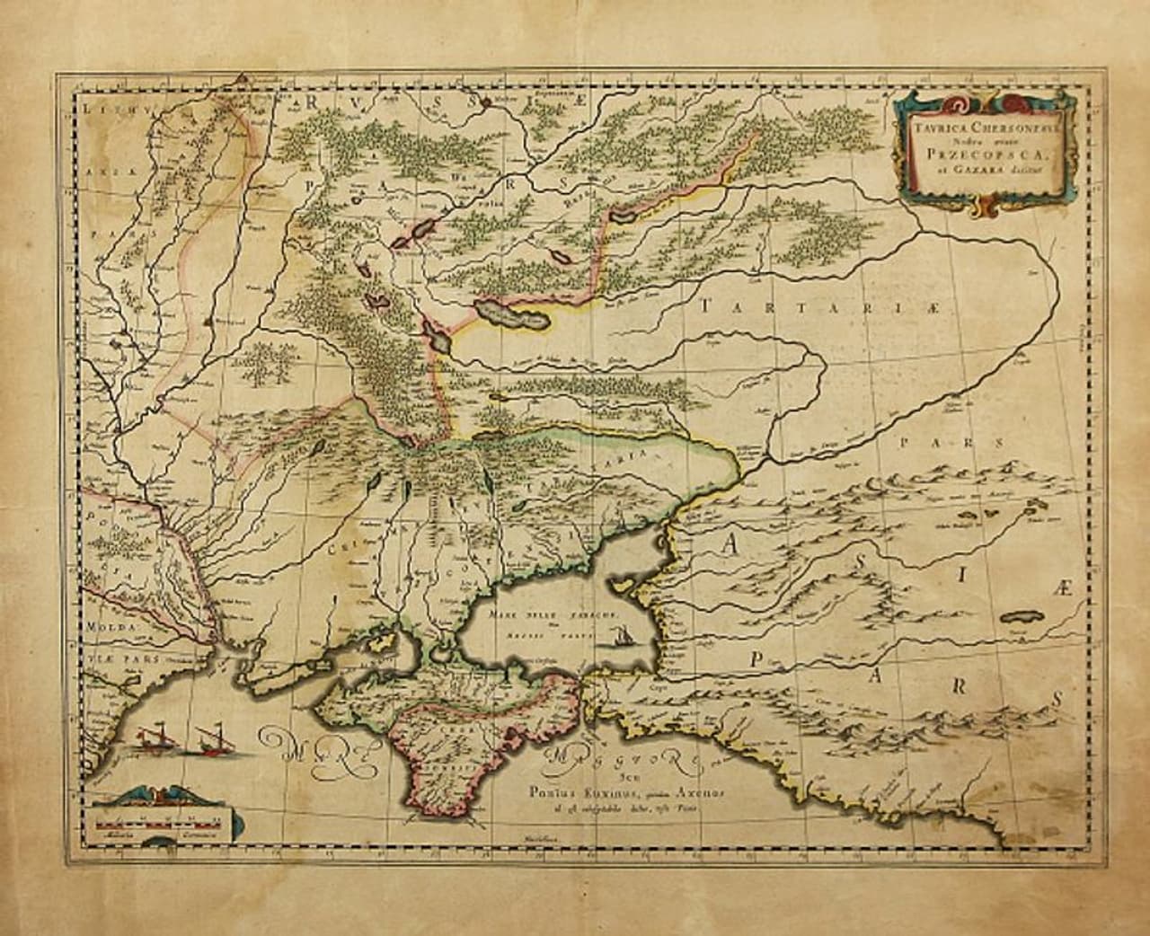 Taurica Chersonesus Map of the Crimea, 1595 (Getty)