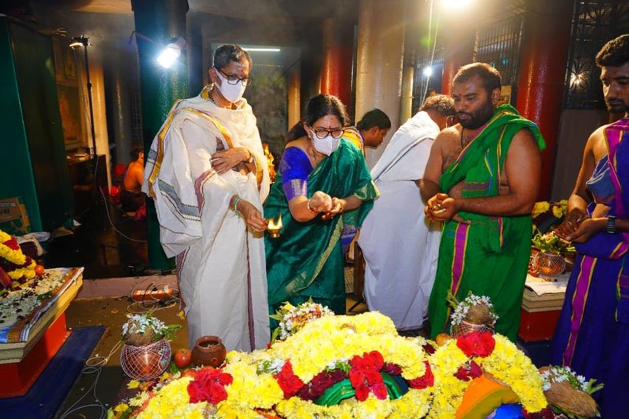 cji nv ramana visits srisailam temple cji nv ramana visits srisailam temple