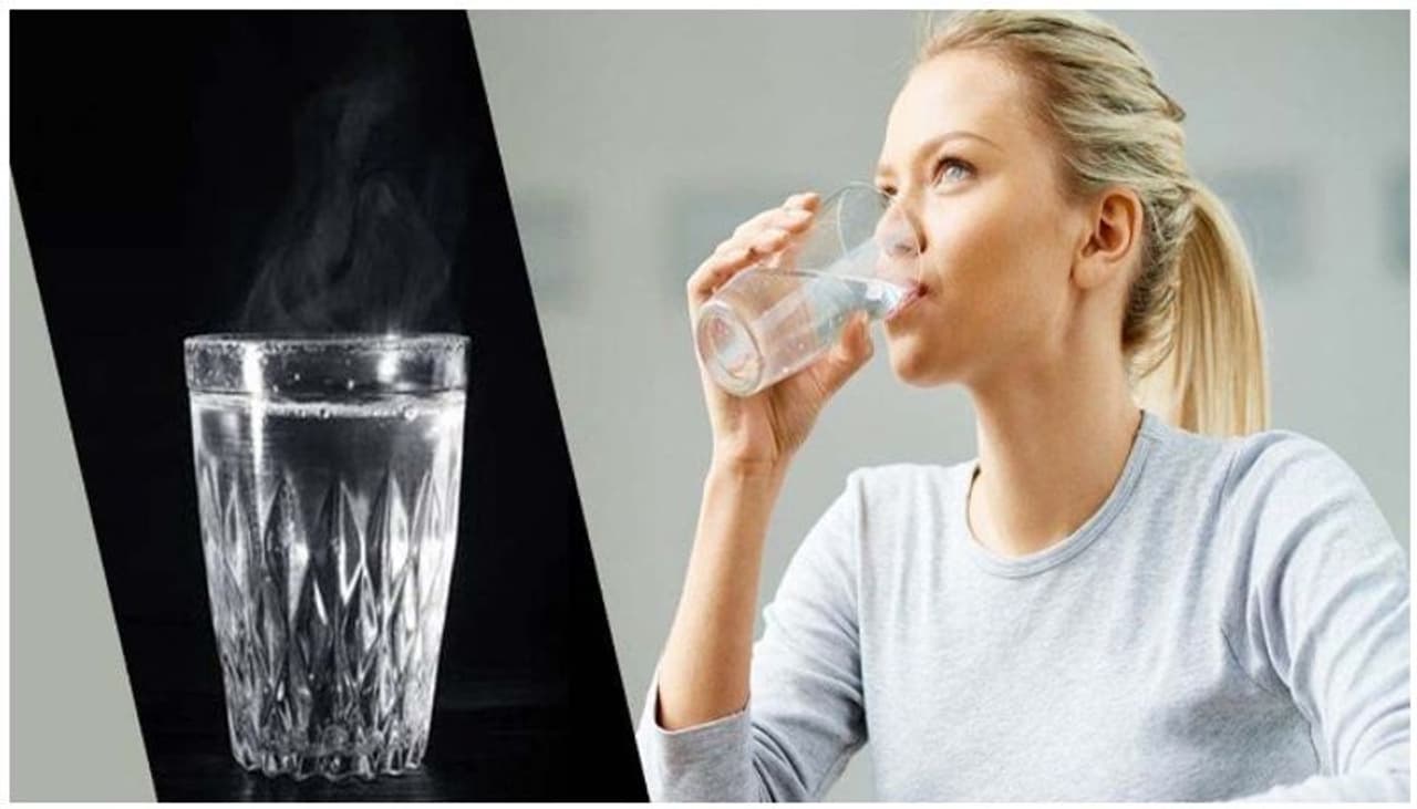 Hot water drinking before bedtime