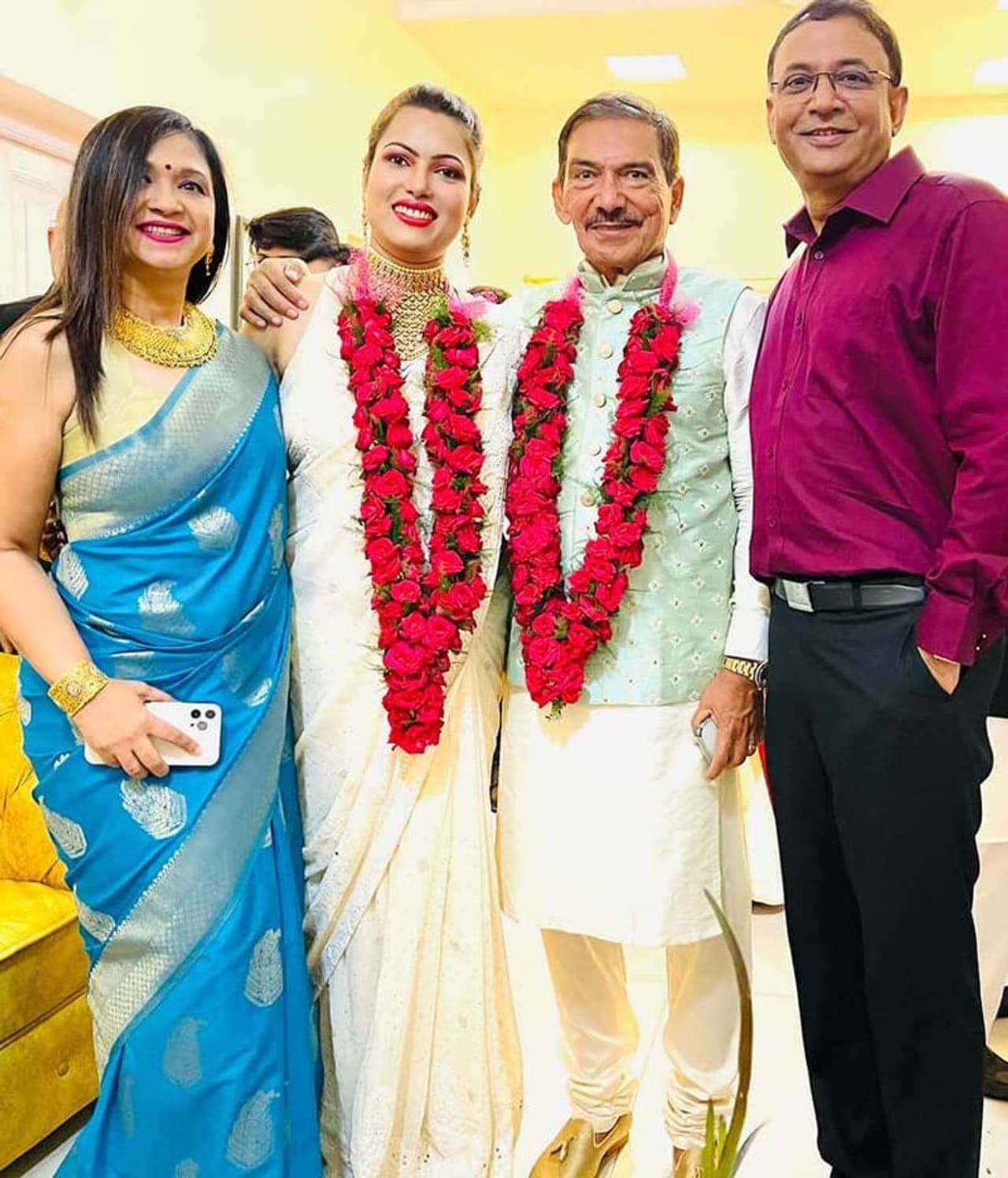 Arun Lal and Bulbul Saha after Wedding Arun Lal and Bulbul Saha after Wedding